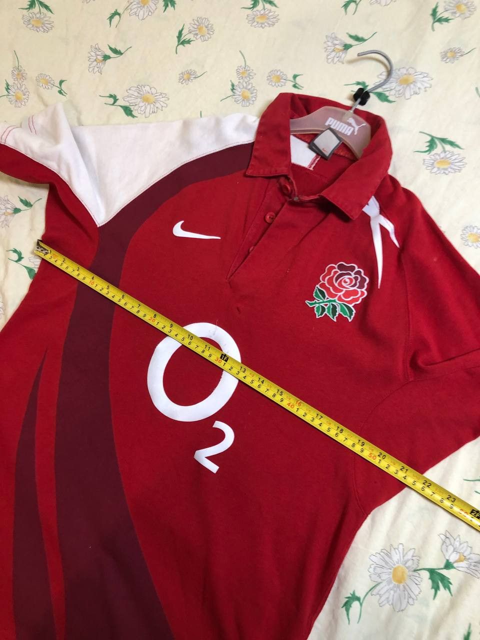 Nike Vintage Nike England Rugby Polo Shirt Size US M / EU 48-50 / 2 - 12 Thumbnail