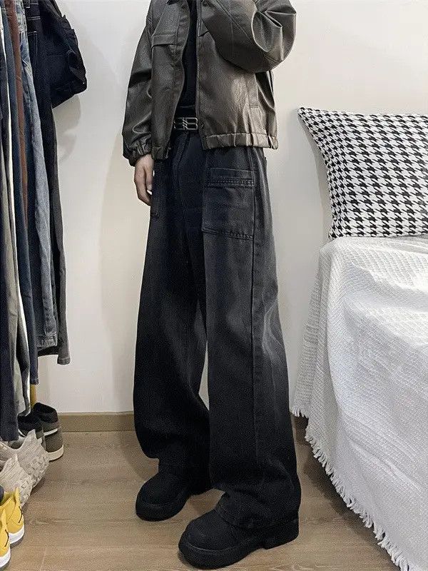 Japanese Brand × Jean Retro loose micro flared casual jeans Size US 32 / EU 48 - 2 Thumbnail