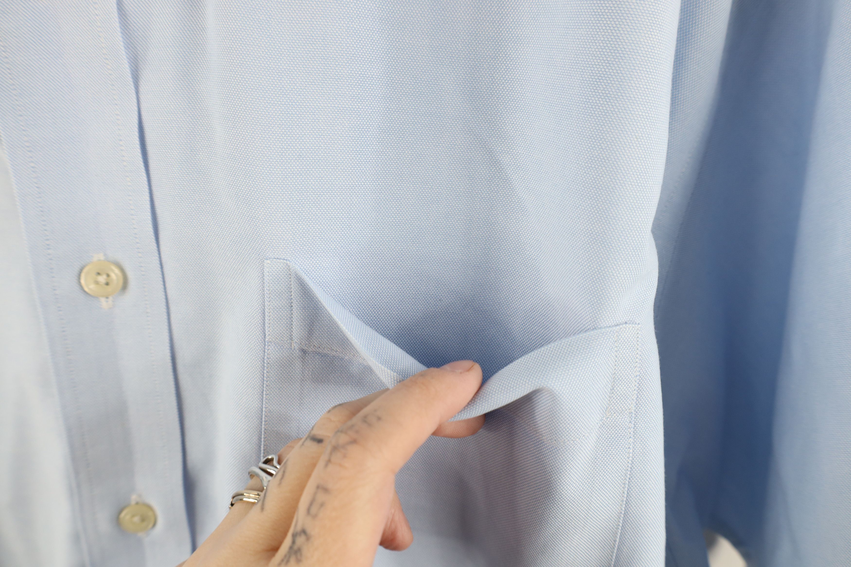 L.L. Bean × Vintage Vintage 90s LL Bean Oxford Collared Button Down Shirt Blue Size US M / EU 48-50 / 2 - 5 Thumbnail