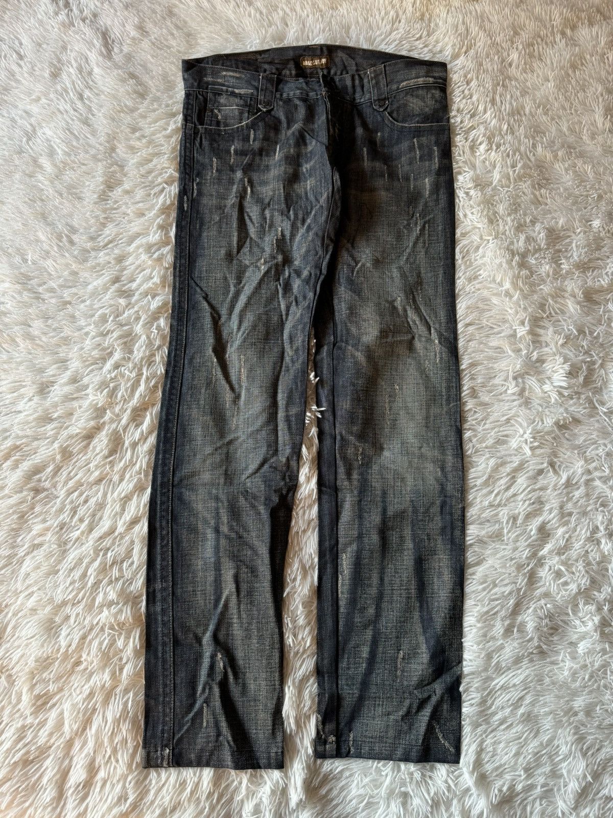 If Six Was Nine × Japanese Brand × Vintage Japanese Vintage Washed Wide Flare Distressed Denim Jeans Size US 33 - 1 Thumbnail