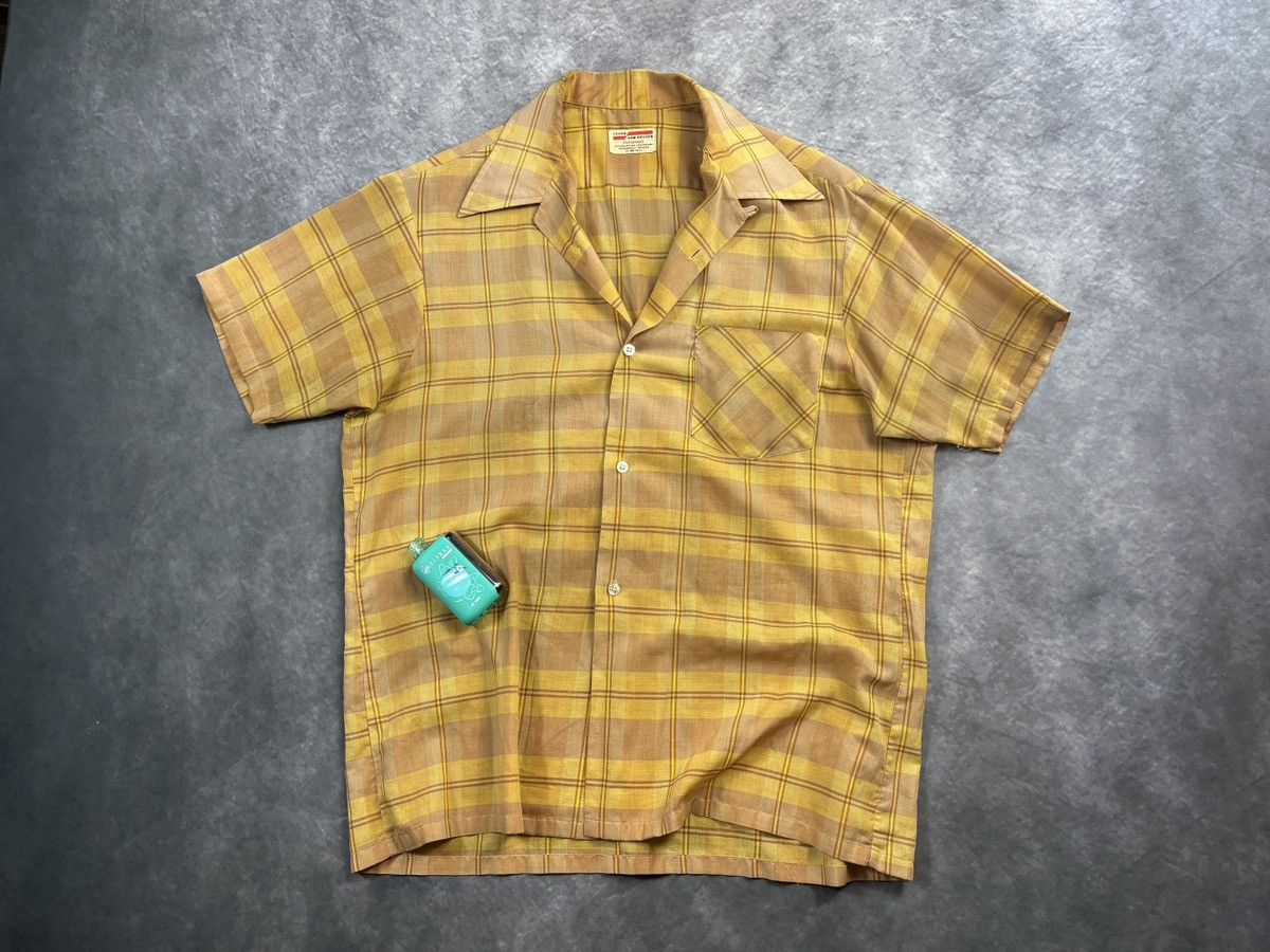 Van Heusen 1950s Van Heusen True Vintage Loop Collar Plaid Shortsleeve Size US S / EU 44-46 / 1 - 17 Thumbnail