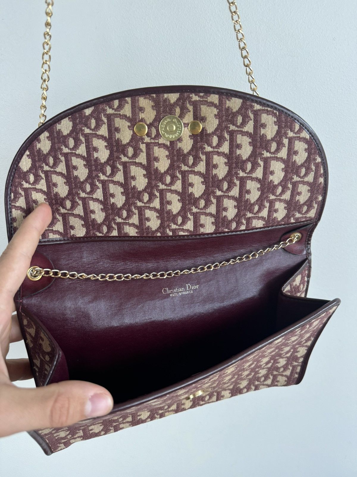 Christian Dior Monsieur Leather monogram bag clutch Christian Dior original luxury Size ONE SIZE - 5 Thumbnail