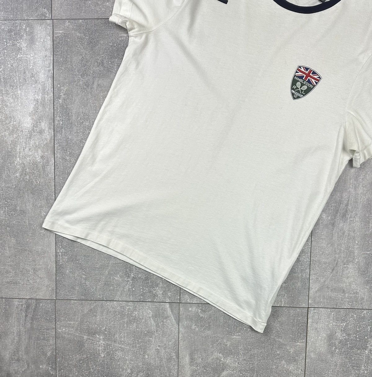 Polo Ralph Lauren Polo Ralph Lauren Wimbledon Logo White T-Shirt Size US L / EU 52-54 / 3 - 15 Thumbnail