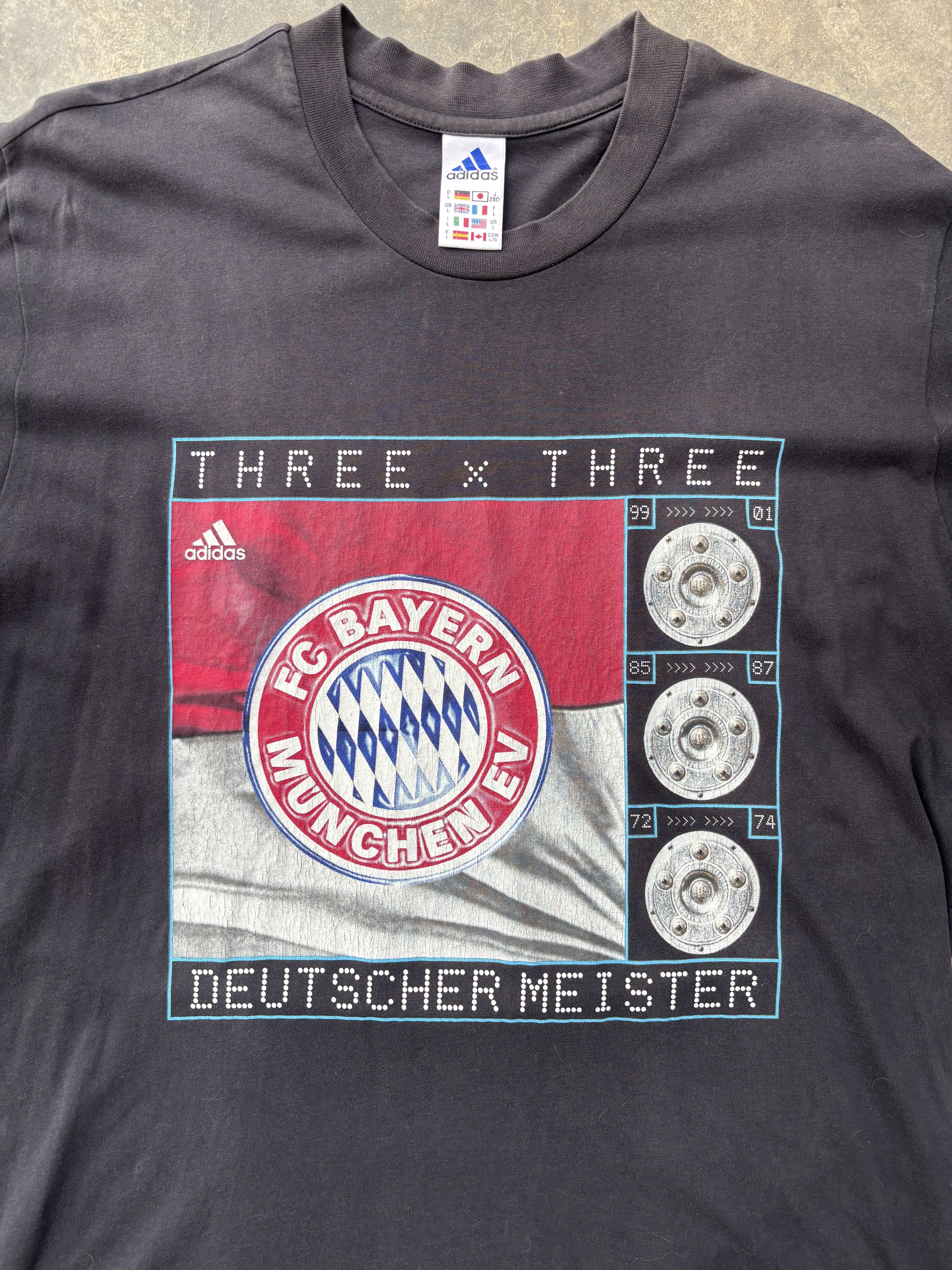 Adidas Adidas Bayern Munich DeutscherMeister Vintage Football Shirt Size US L / EU 52-54 / 3 - 2 Thumbnail