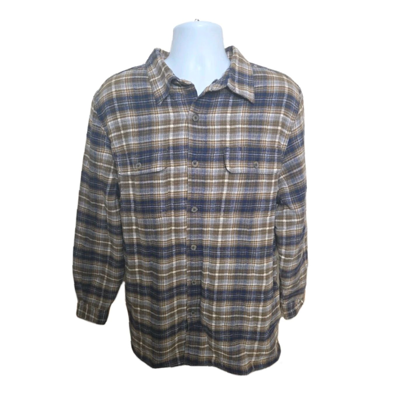 MILLY VINTAGE Old Mill Men’s Large Flannel Sherpa Lined Shirt Jacket Plaid Coat Barn NWT Size US L / EU 52-54 / 3 - 2 Thumbnail