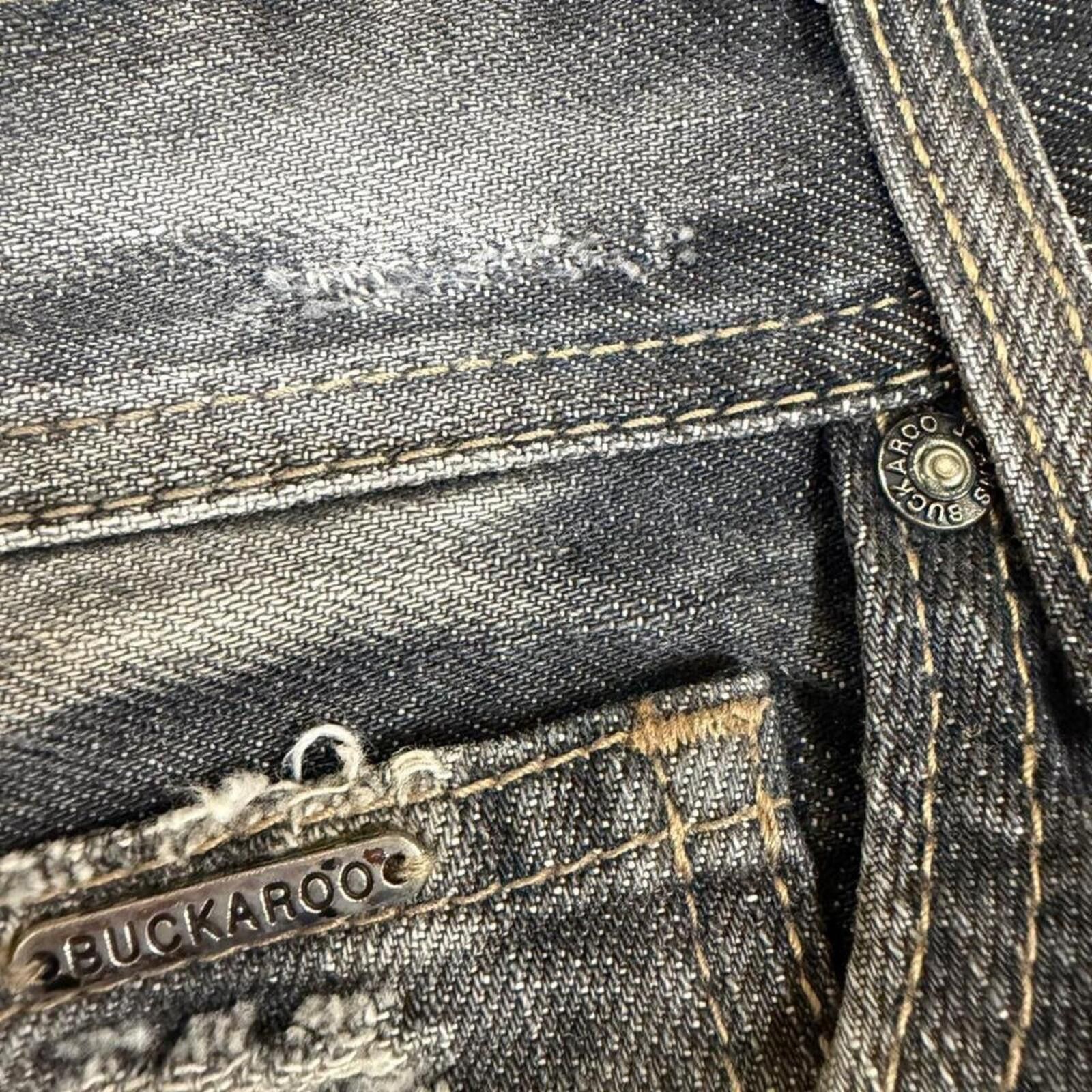 True Religion Buckaroo ripped look dirty shade denim jeans Size US 32 / EU 48 - 7 Thumbnail