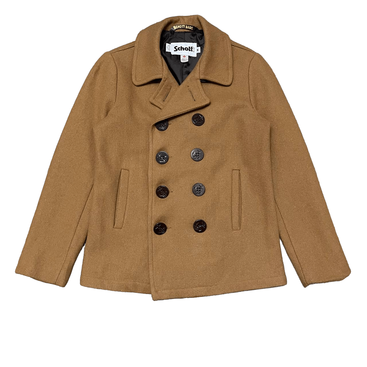Schott Schott Bross x Eart Music & Ecology Wool Peacoat Size M / US 6-8 / IT 42-44 - 1 Thumbnail