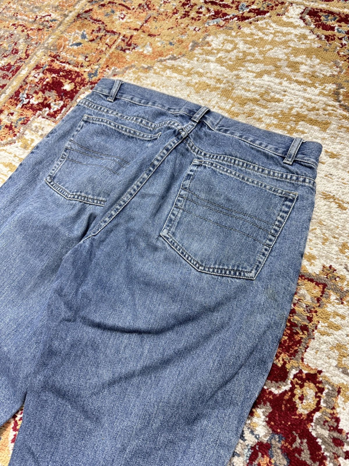 Vintage ᶠᵃⁿᶜʸᵍᵘʸ Vintage Baggy Washed Denim Jeans Wide leg Y2K Size US 33 - 7 Thumbnail
