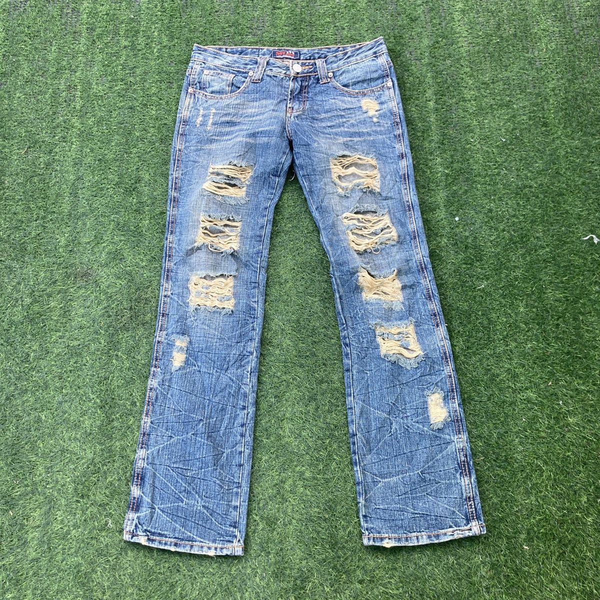Beauty Beast AFRICA TARO RIPPED JEANS Size 32" / US 10 / IT 46 - 1 Thumbnail