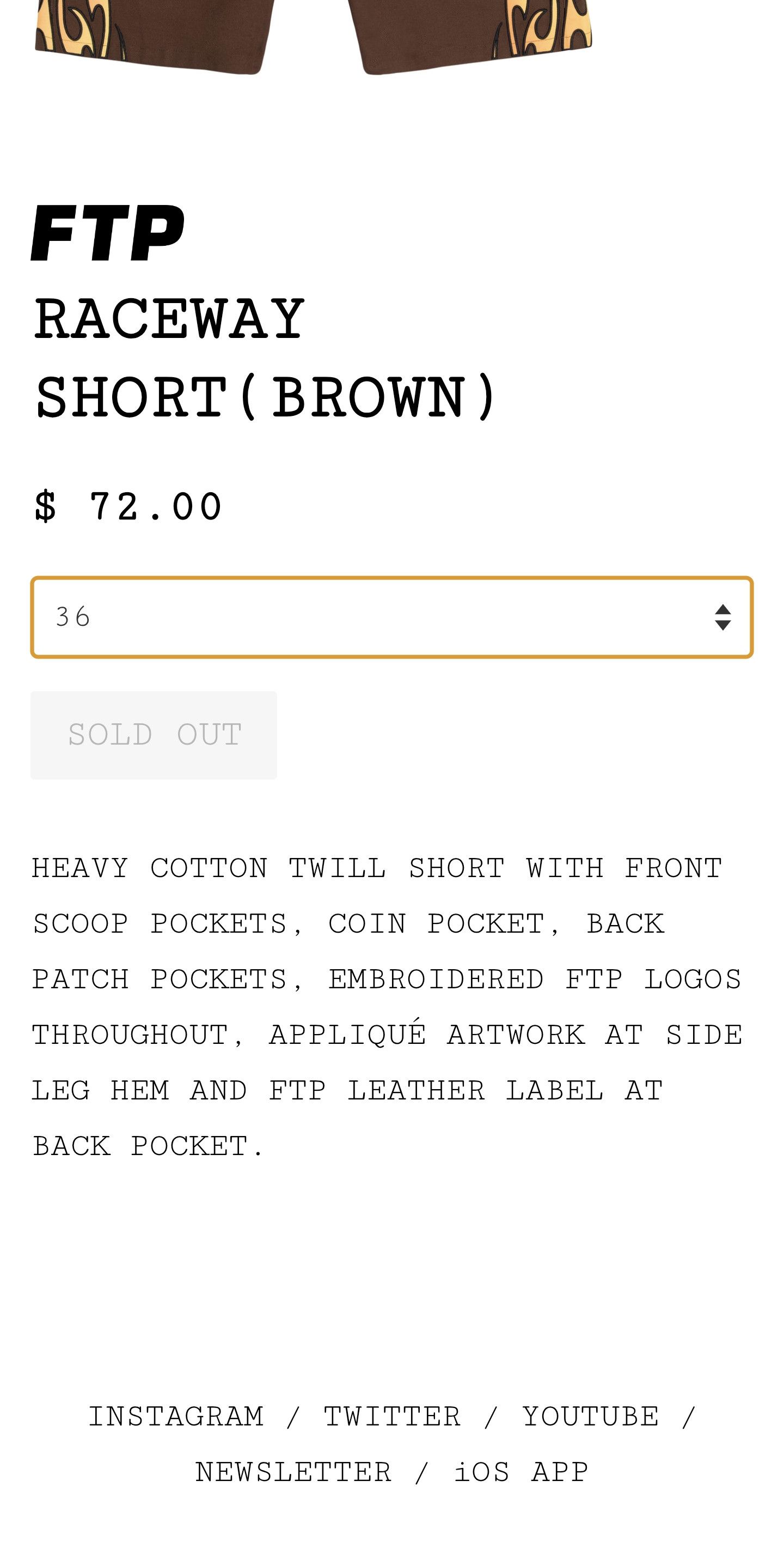 Fuck The Population FTP Racing shorts Size US 36 / EU 52 - 2 Thumbnail