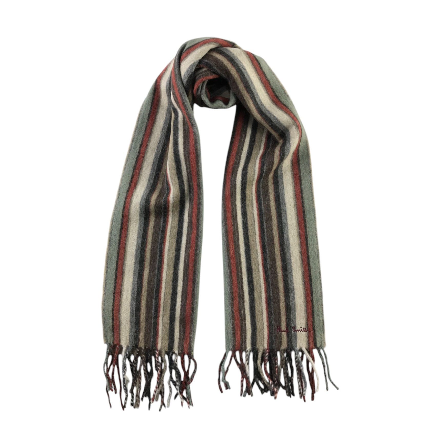 Paul Smith × Vintage Paul Smith Scarf / Muffler / Neckwear - WW2162 Size ONE SIZE - 1 Thumbnail