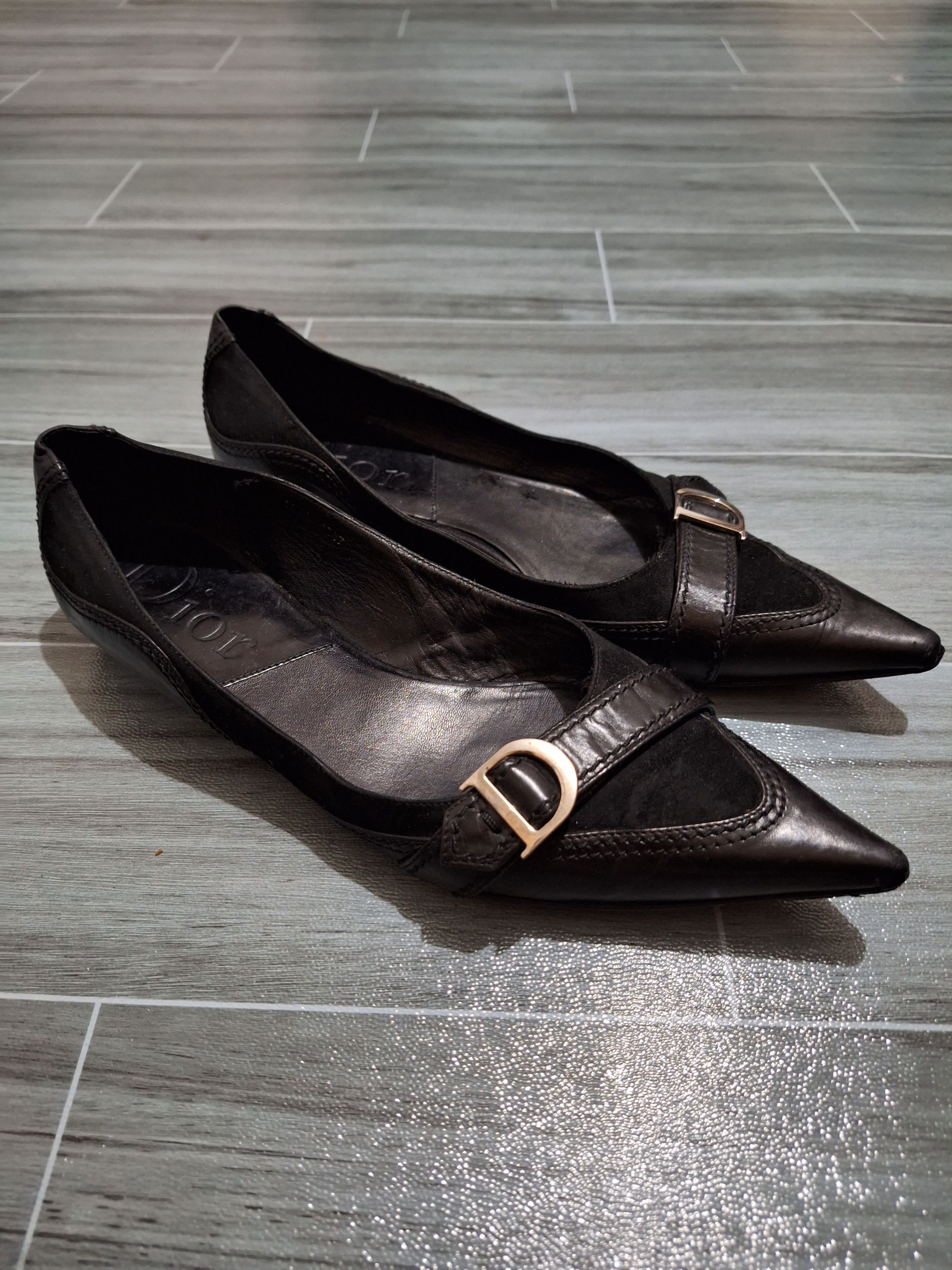 Dior DIOR - JOHN GALLIANO - Ballet-D Leather Ballet Flats | Grailed