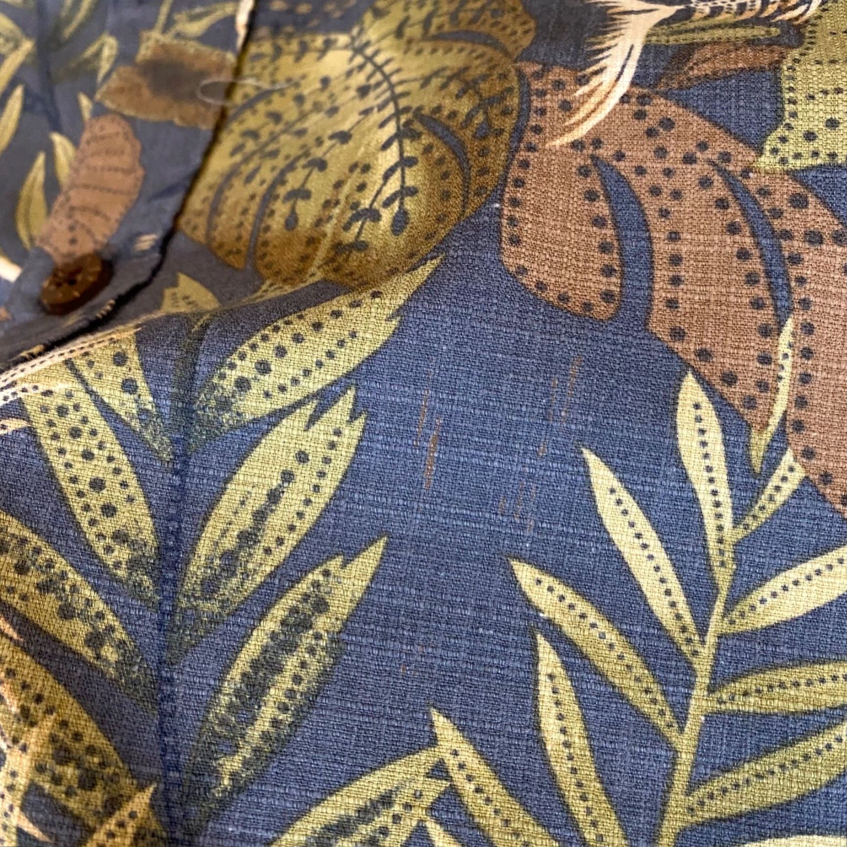 Vintage VINTAGE is not applicable; Reel Legends Shirt Mens Large Blue Floral Fish Button Up Outdoor S/S Performance Size US L / EU 52-54 / 3 - 6 Thumbnail