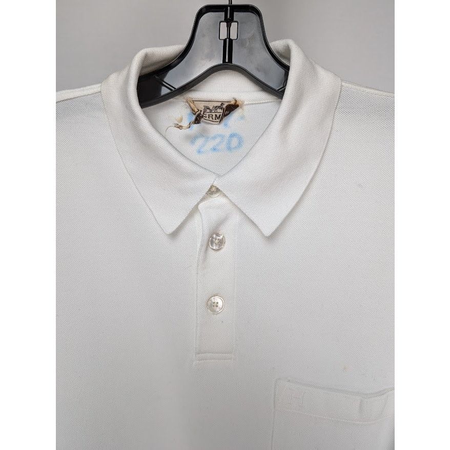 Hermes o1rshd1 CC20 Polo Shirt in White Size US M / EU 48-50 / 2 - 3 Thumbnail