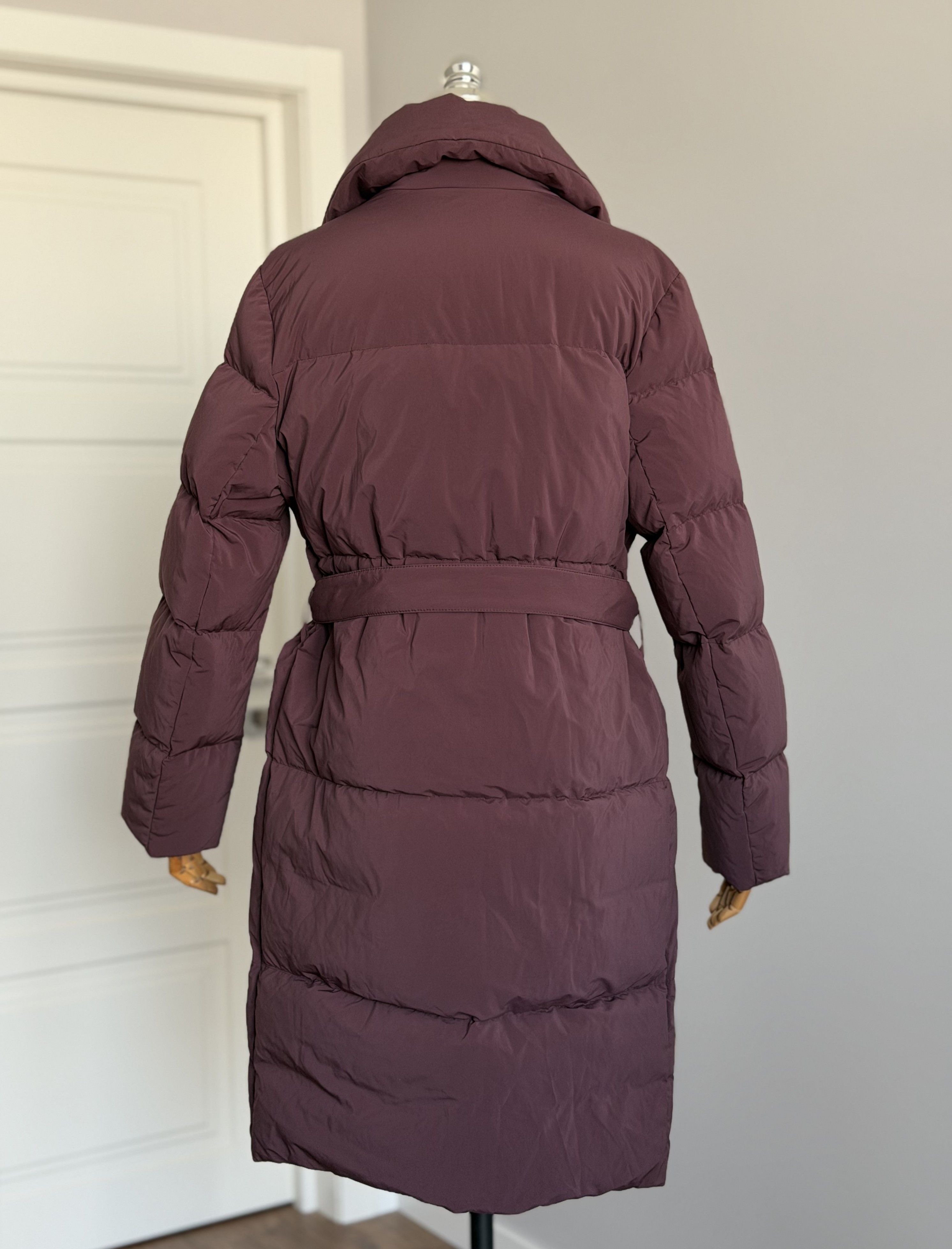 Other DUNO Long Down Coat Puffer Jacket Size 44 M Burgundy Luxury Size M / US 6-8 / IT 42-44 - 9 Thumbnail