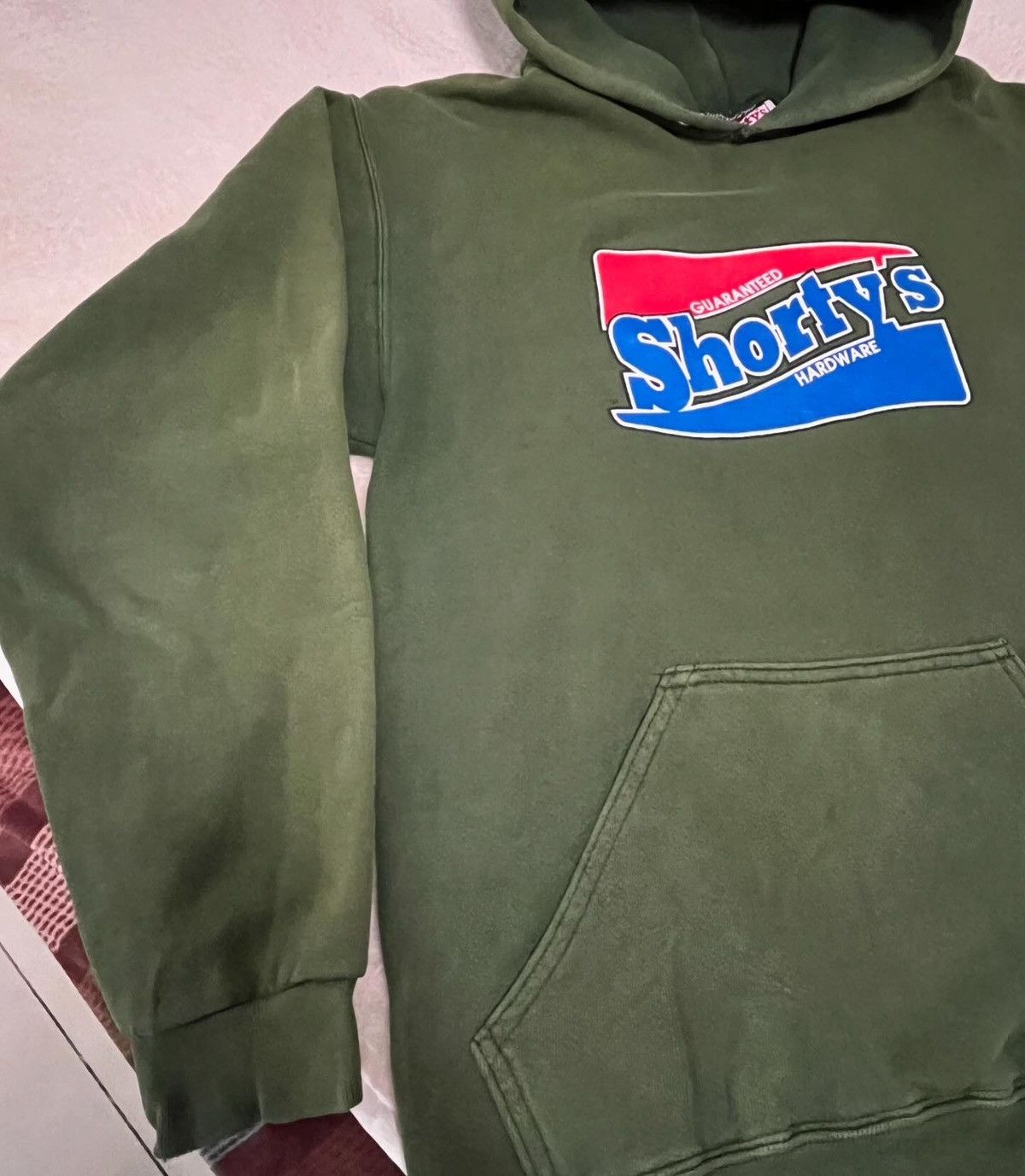 Shorty's Skateboards × Vintage Vintage Shorty’s Skateboard Hoodie Sun Fade made in USA Size US S / EU 44-46 / 1 - 4 Thumbnail