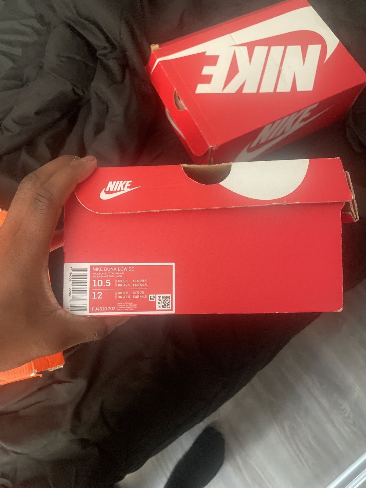 Nike Black and Navy Blue Dunks Size US 11 / EU 44 - 7 Thumbnail