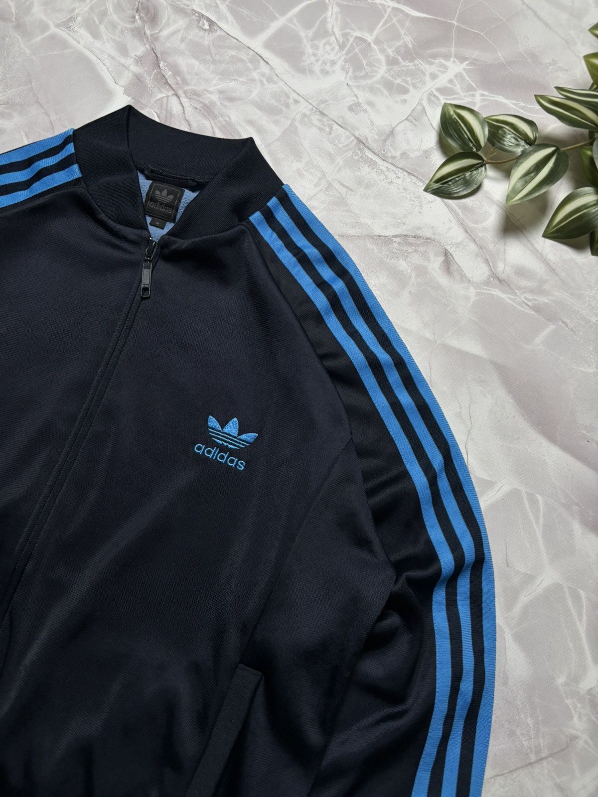 Adidas × Vintage Adidas Originals Firebird Track Top Vintage Blue Mens Size M Size US M / EU 48-50 / 2 - 2 Thumbnail