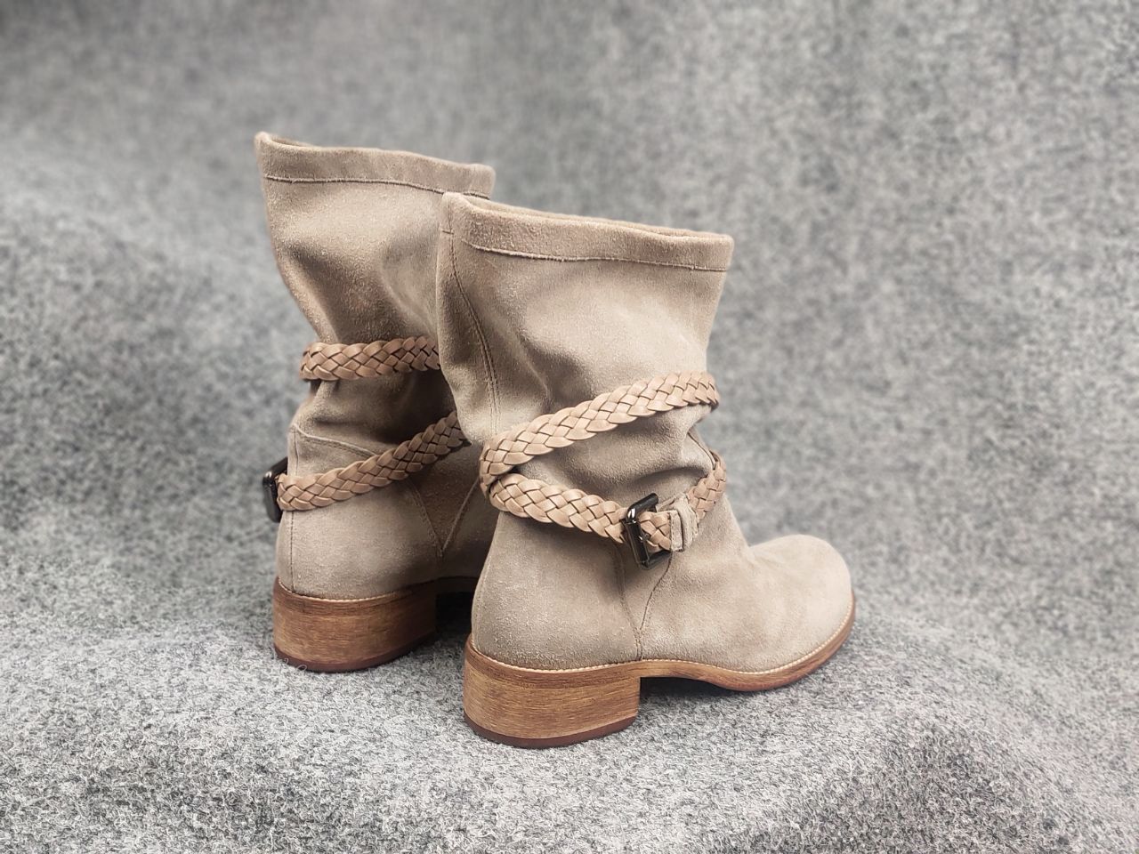 Marina Rinaldi Marina Rinaldi Design suede Leather Ankle Boots Floor Model Size US 8 / IT 38 - 9 Thumbnail