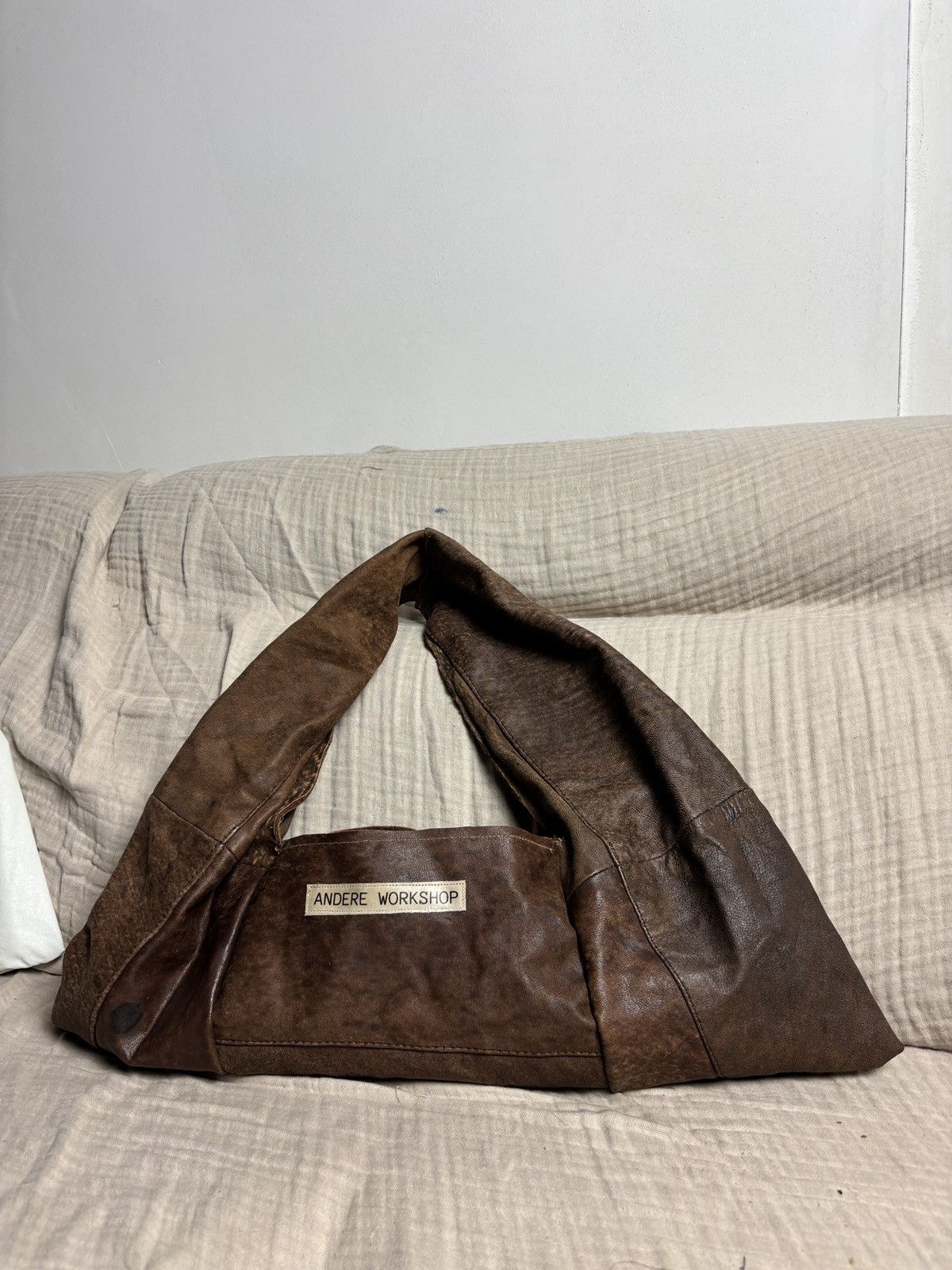 Designer × Vintage Leather bag cuir sac hobo shopper tote shoulder designer Size ONE SIZE - 3 Thumbnail