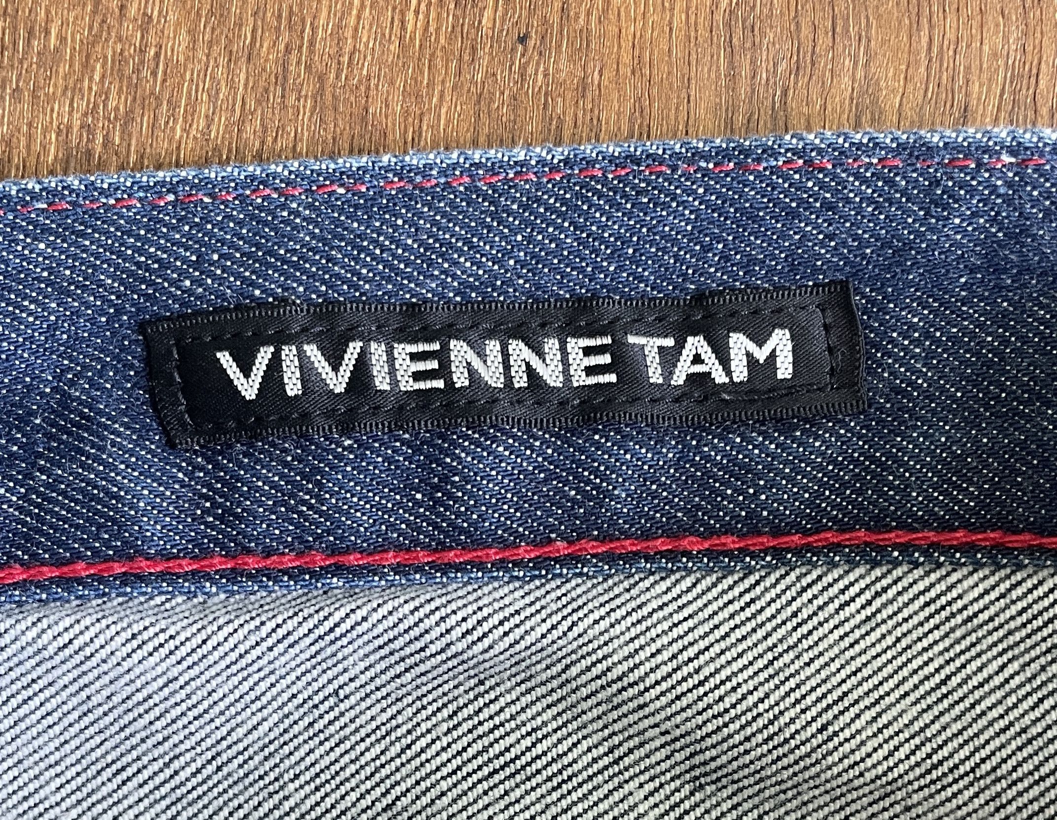 Vivienne Tam VIVIENNE TAM Red Dragons Embroidery Denim Size 28" / US 6 / IT 42 - 7 Thumbnail