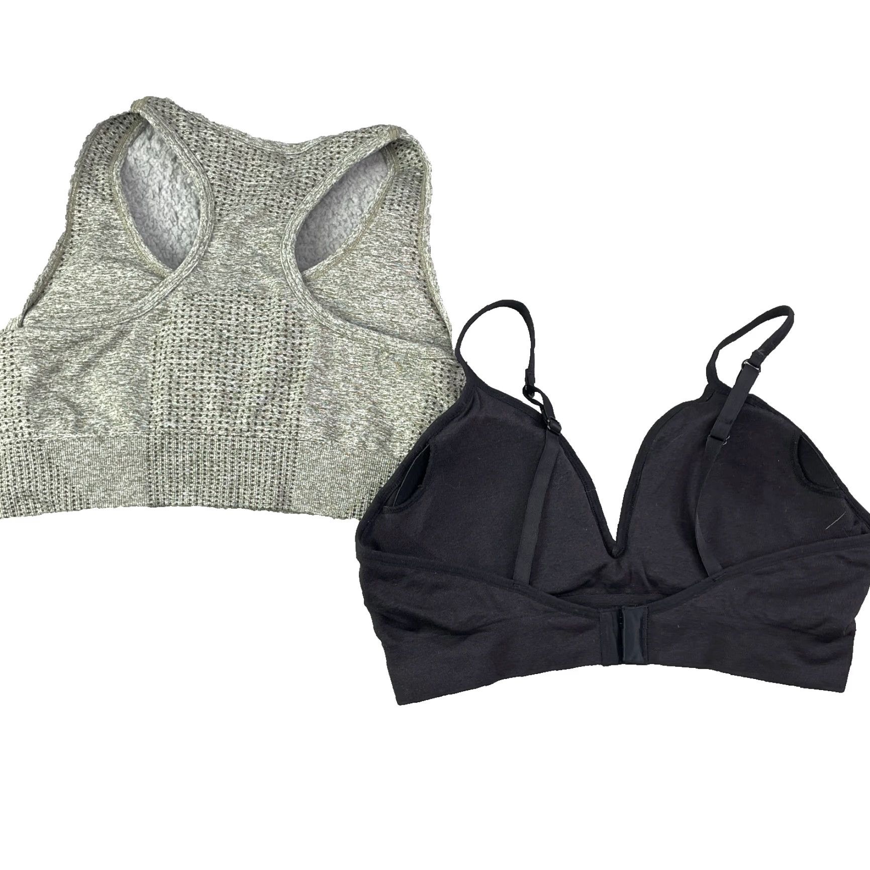 DKNY DKNY IMI Sports Bra LOT of 2 Women's Large Sportswear Gorpcore Running Trainnig Size ONE SIZE - 2 Thumbnail