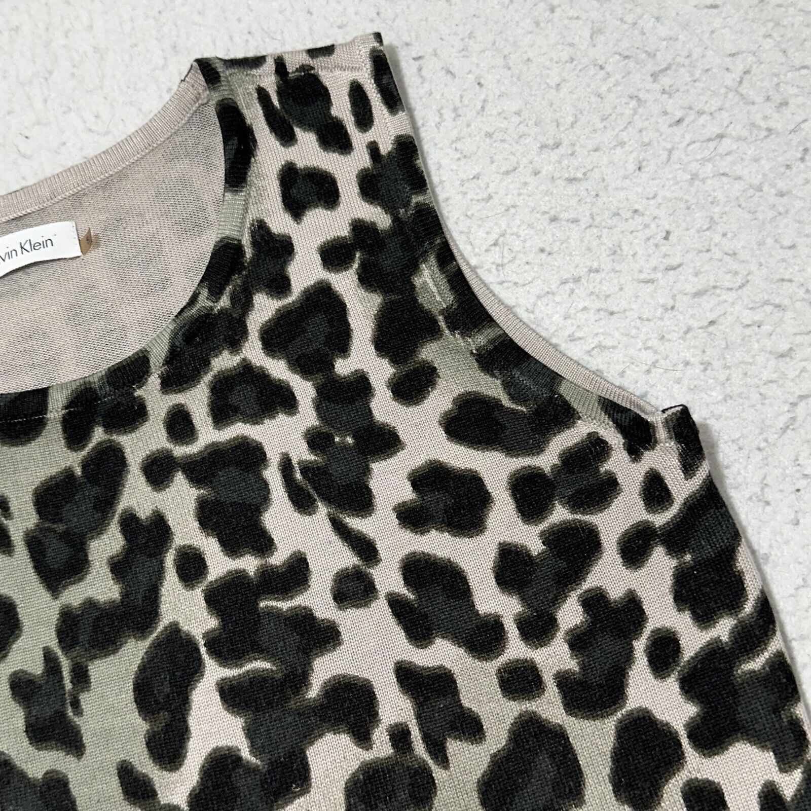 Calvin Klein Calvin Klein Women's Small Sheath Dress Cheetah Print Size S / US 4 / IT 40 - 5 Thumbnail
