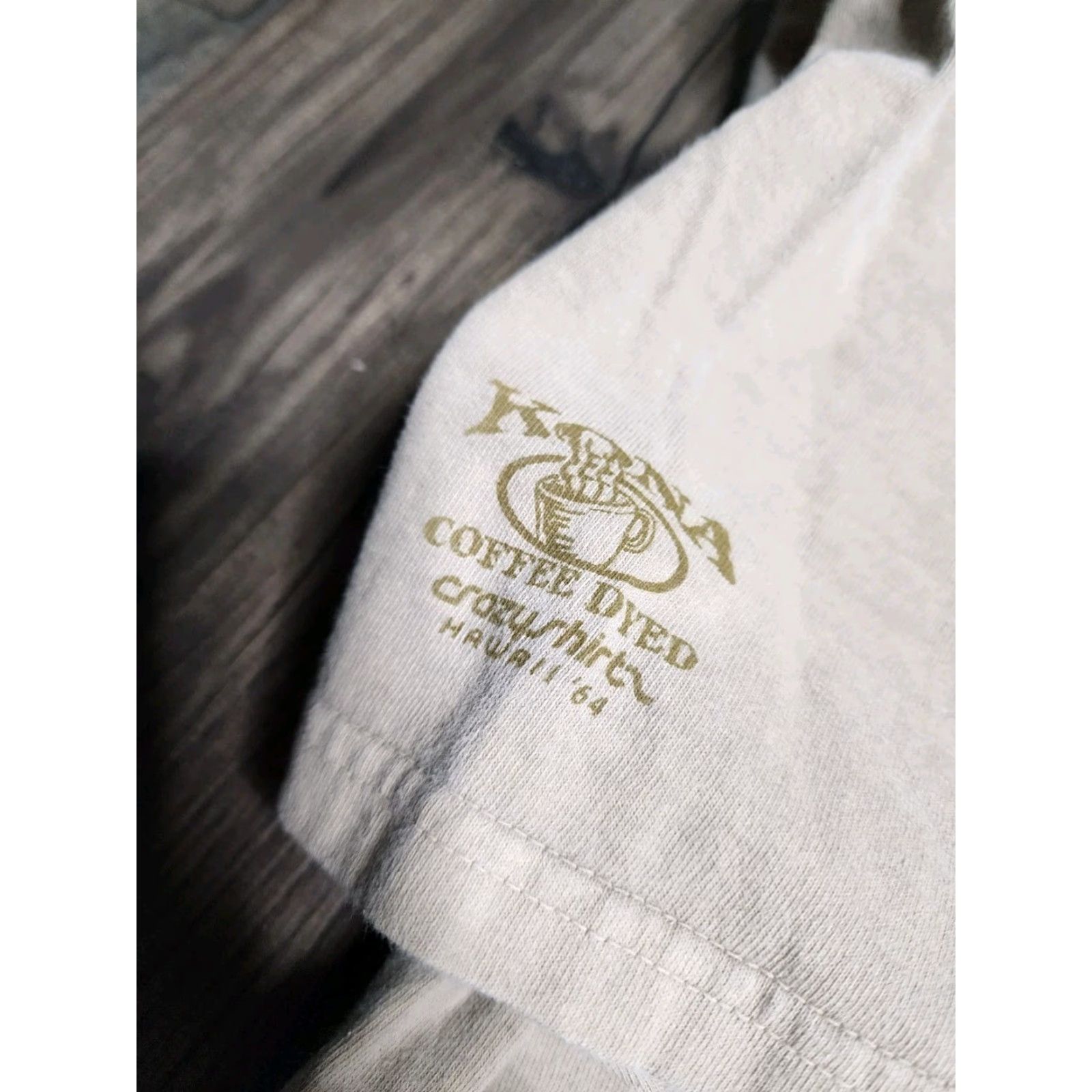 Vintage VINTAGE Crazy Shirts Hawaii Coffee Dyed Short Sleeve T Shirt 1990s Men's 2XL Beige Cotton Distressed Size US XXL / EU 58 / 5 - 5 Thumbnail