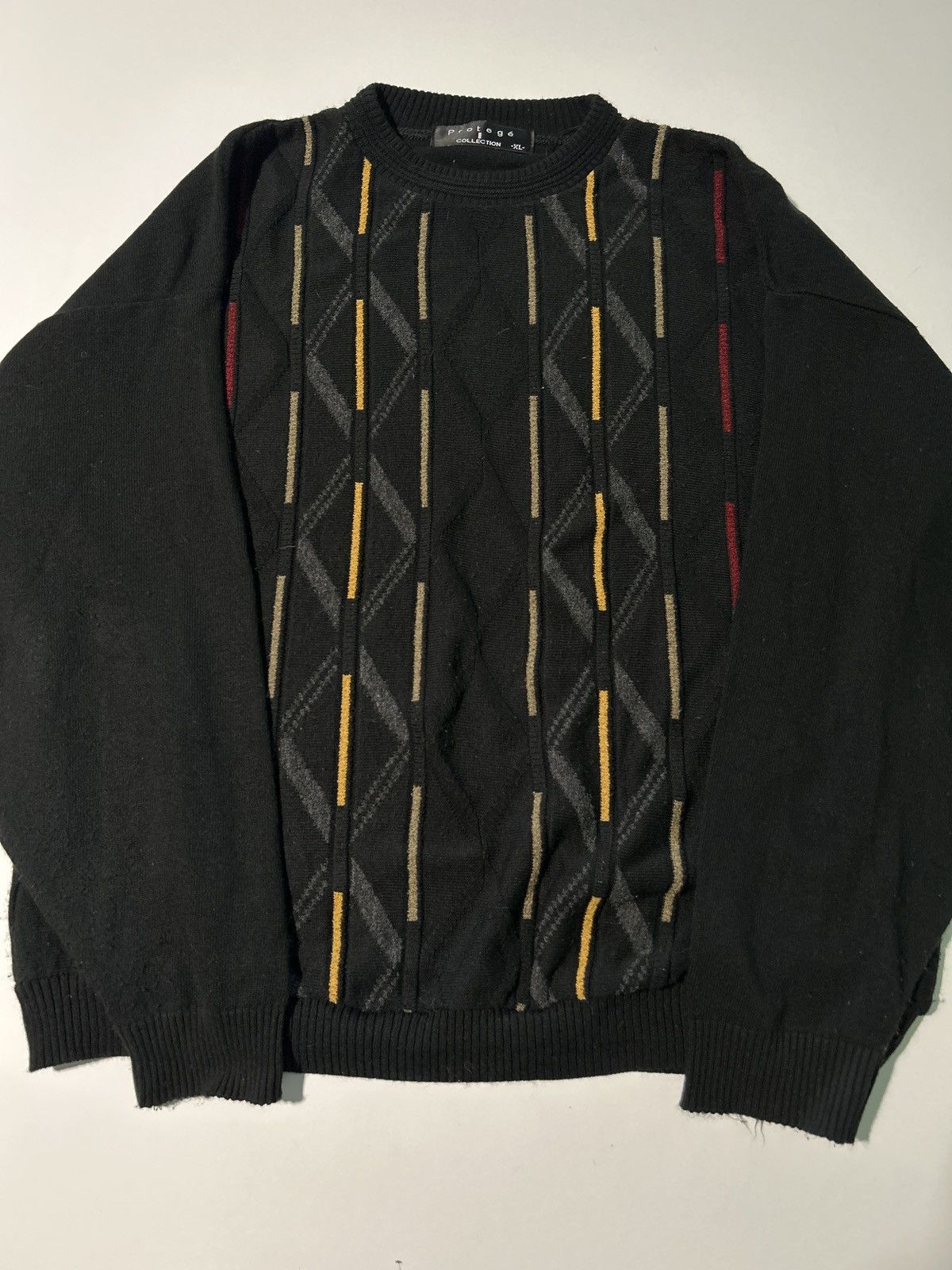 Protege Vintage Protoge Line Pattern Knit Sweater Size US L / EU 52-54 / 3 - 1 Thumbnail