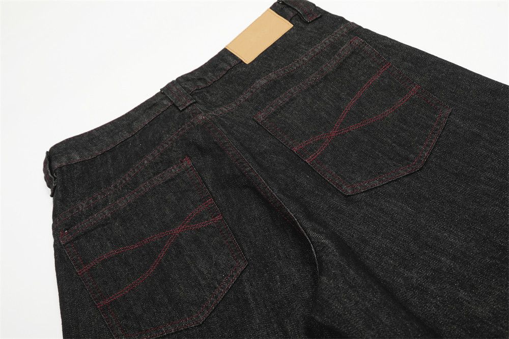 Jean American-Style High-Street Loose-Fit Wide-Leg Jeans Size US 32 / EU 48 - 5 Thumbnail