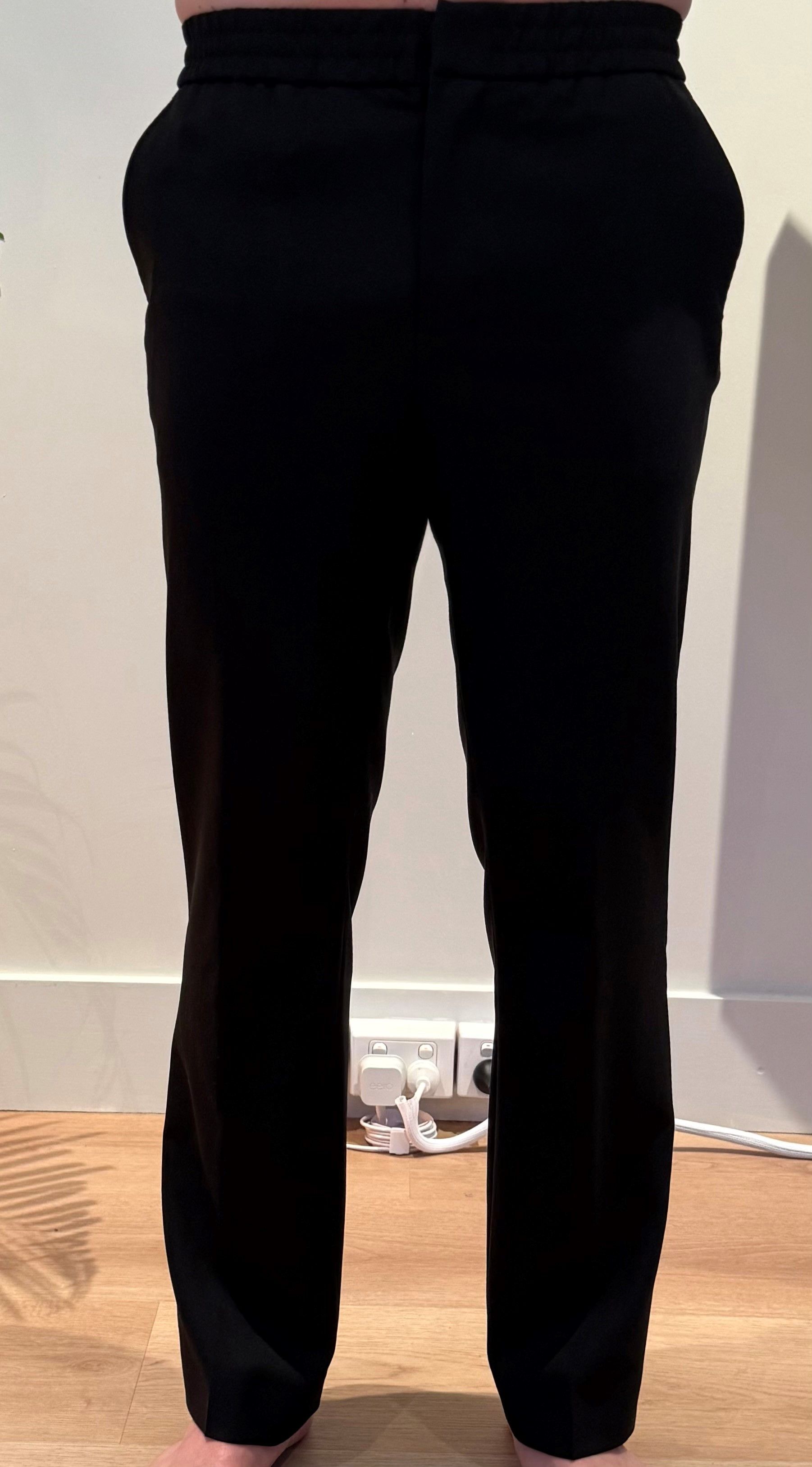 AMI AMI Paris Elasticated Waistband Straight-Leg Trousers Size US 30 / EU 46 - 4 Thumbnail
