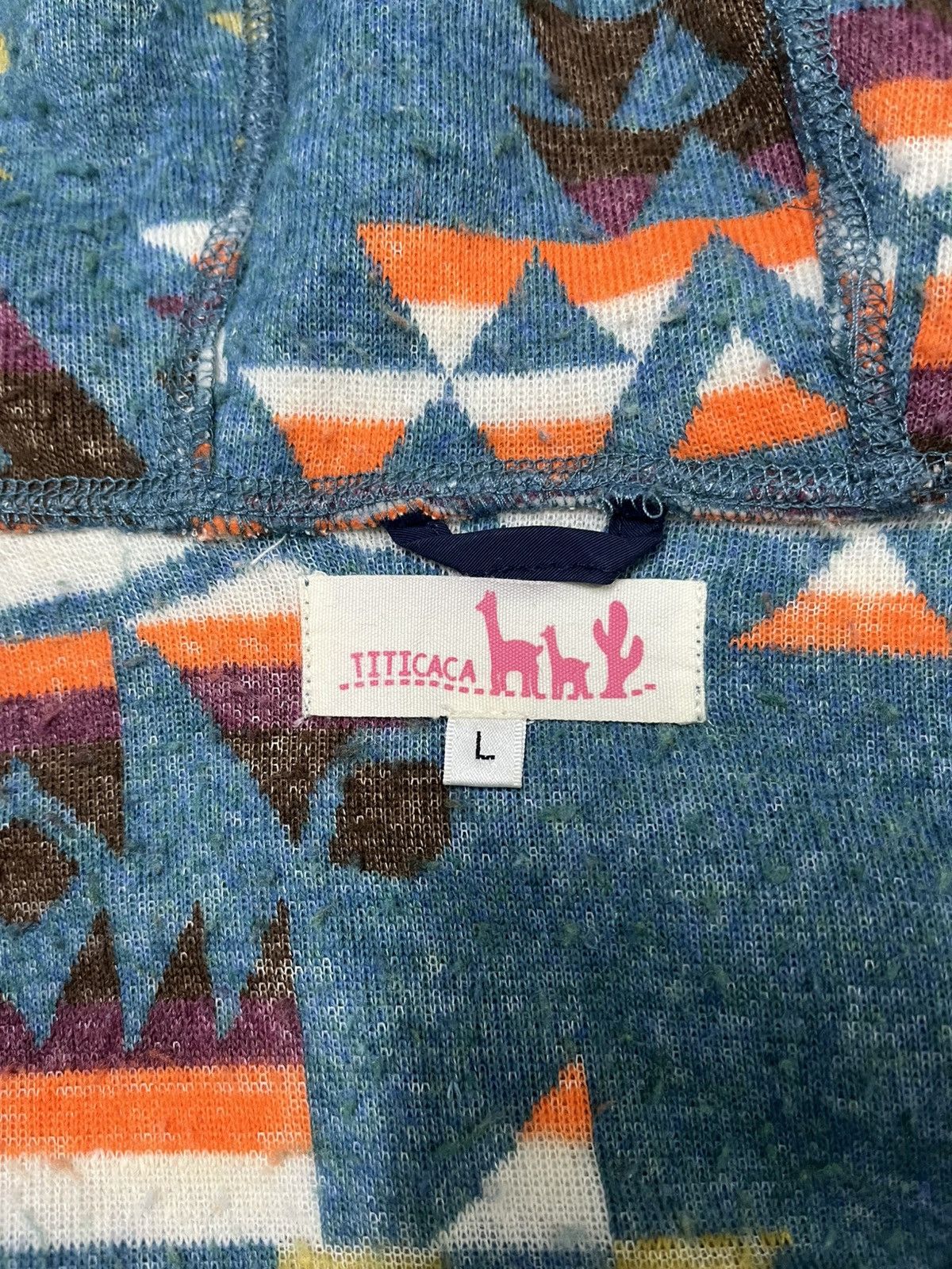 Japanese Brand × Vintage VINTAGE TITICACA FLEECE ZIPPER HOODIE Size US S / EU 44-46 / 1 - 6 Thumbnail
