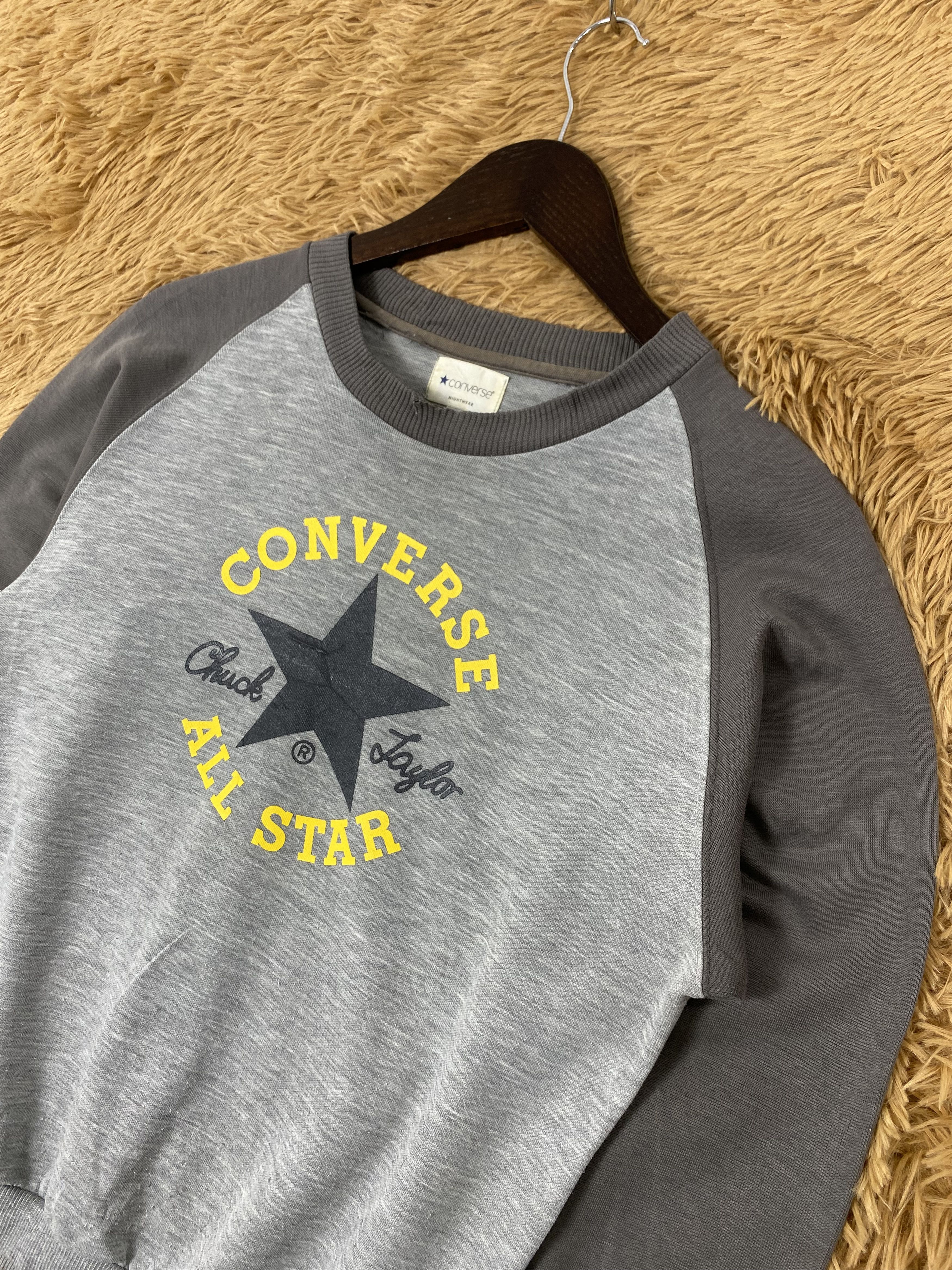 Converse Vintage Converse Nightwear Big Logo Sweatshirts PS0077 Size US S / EU 44-46 / 1 - 2 Thumbnail