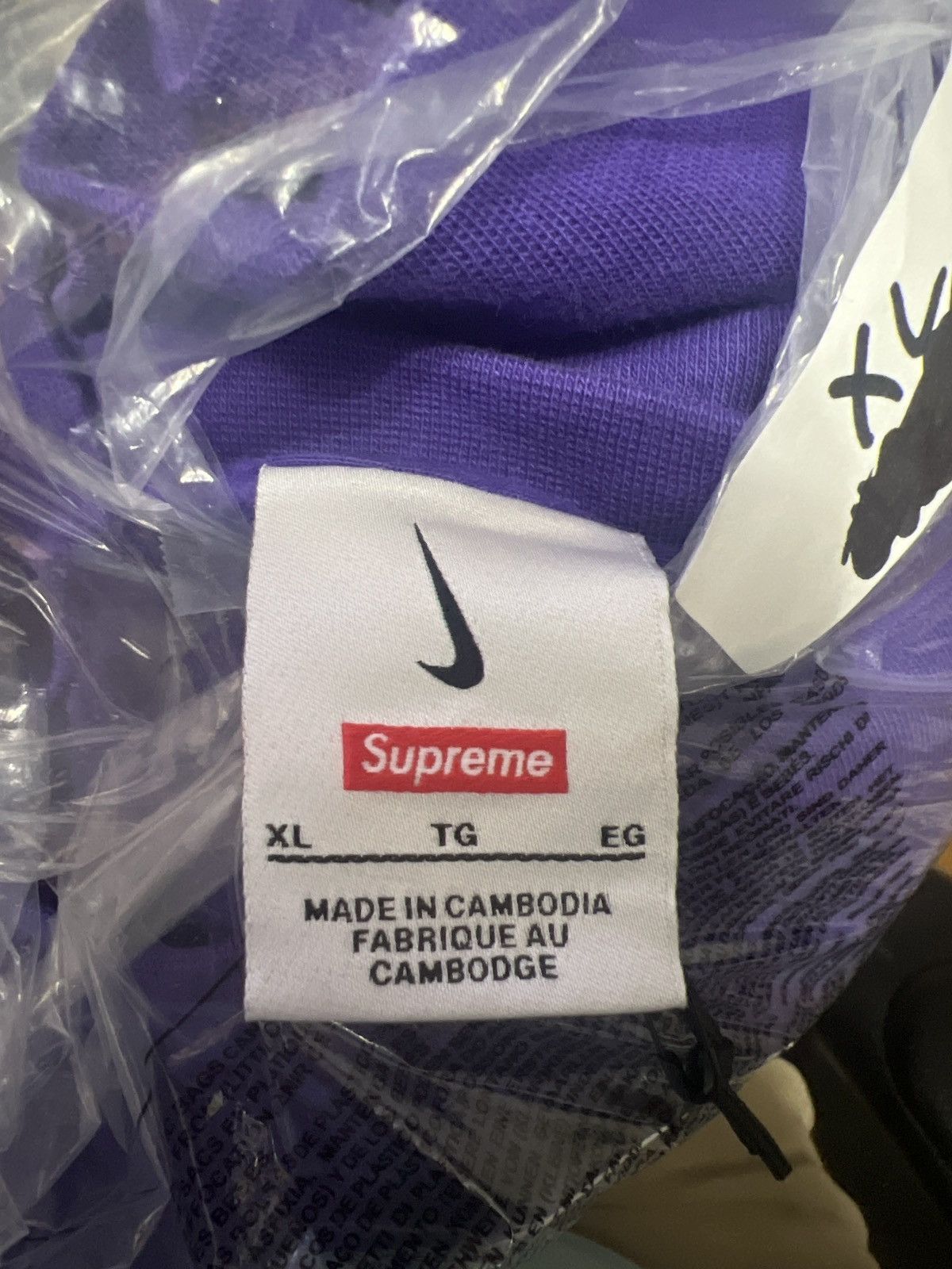 Nike × Supreme Supreme Nike Arc Crewneck Purple Size: XL Size US XL / EU 56 / 4 - 6 Thumbnail