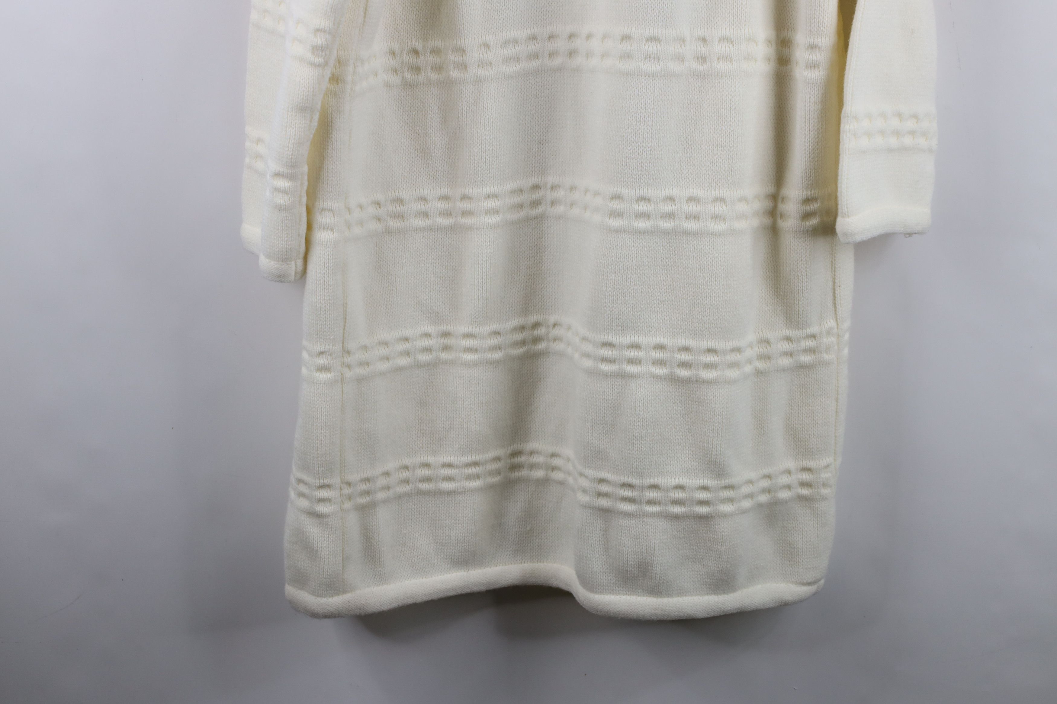 Vintage Vintage 60s 70s Streetwear Knit Open Front Cardigan Sweater Size M / US 6-8 / IT 42-44 - 11 Thumbnail