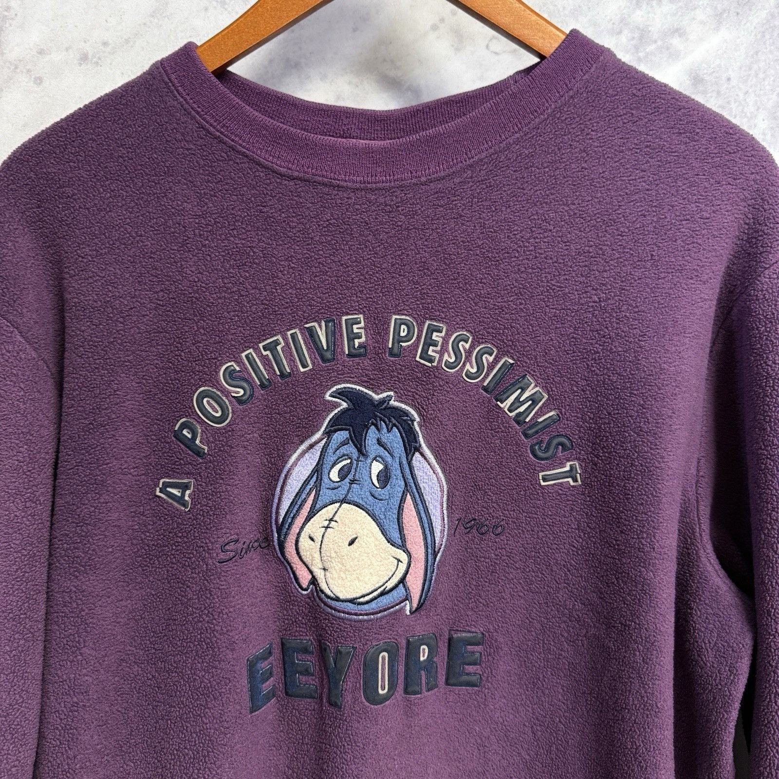 Disney Vintage Disney Eeyore Smiling Fleece Sweatshirt Womens M Size M / US 6-8 / IT 42-44 - 1 Thumbnail