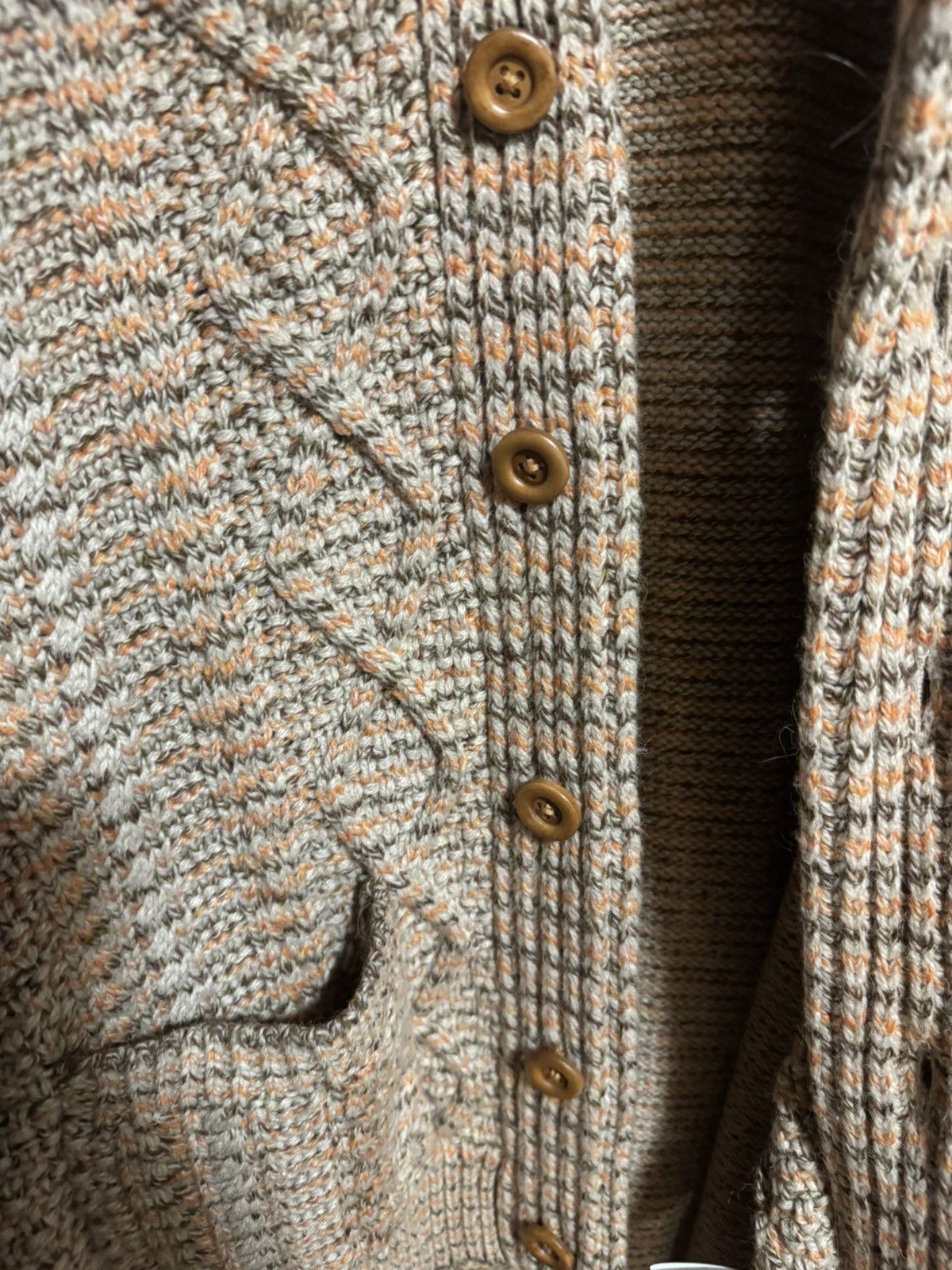 Snow Peak Snow Peak Multi Colour Cable Knit Shawl Cardigan Size US L / EU 52-54 / 3 - 7 Thumbnail
