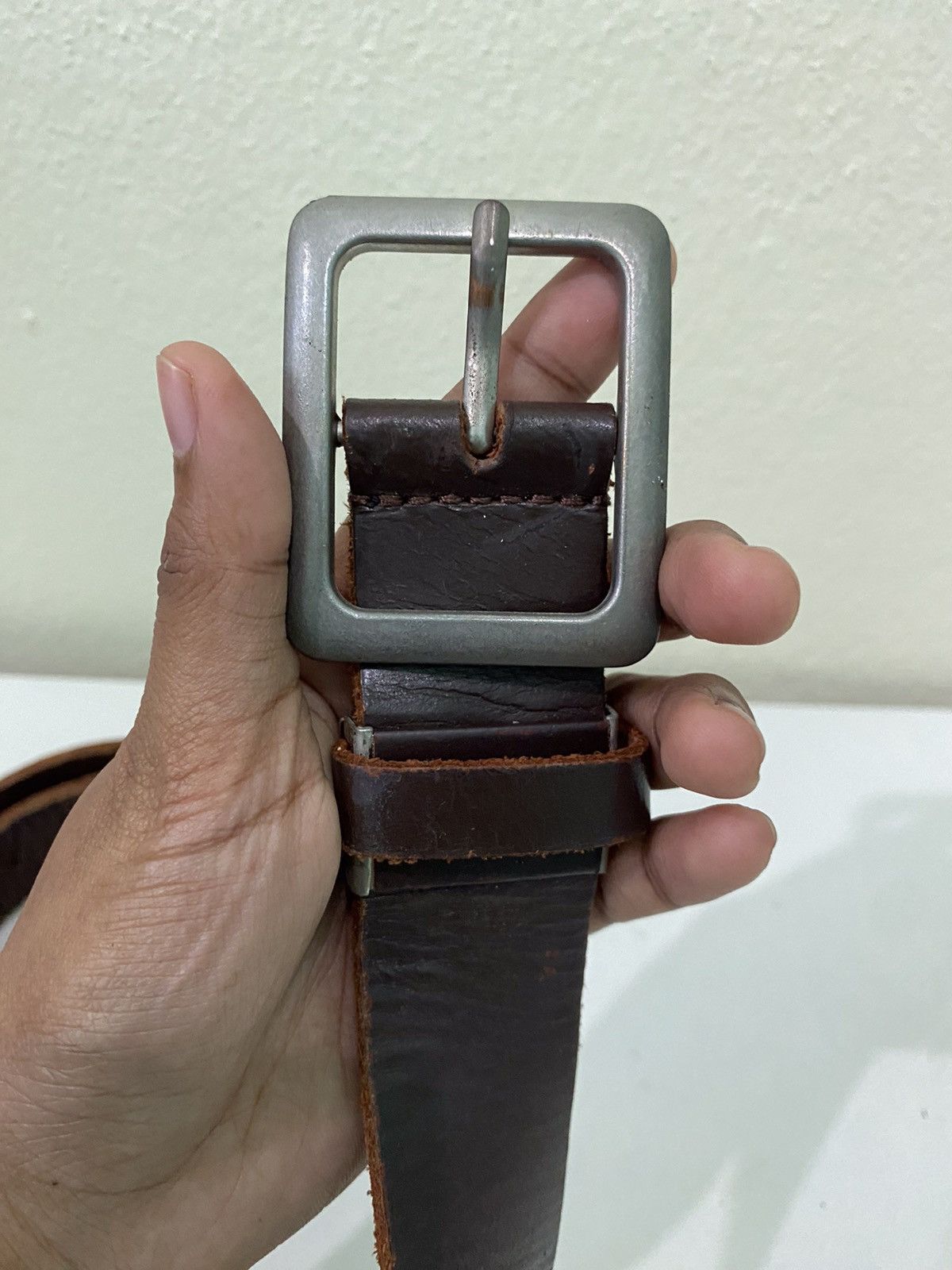 Japanese Brand Japanese Brand Leather Buckle Belt Size ONE SIZE - 4 Thumbnail