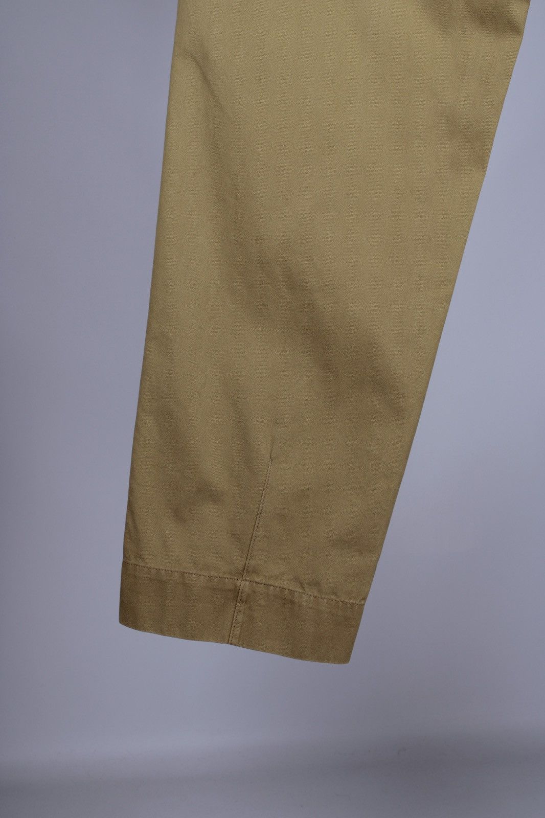 Designer × Golden Goose GOLDEN GOOSE Oversized Olive Khaki Cotton Chino Pants Size US 31 - 9 Thumbnail