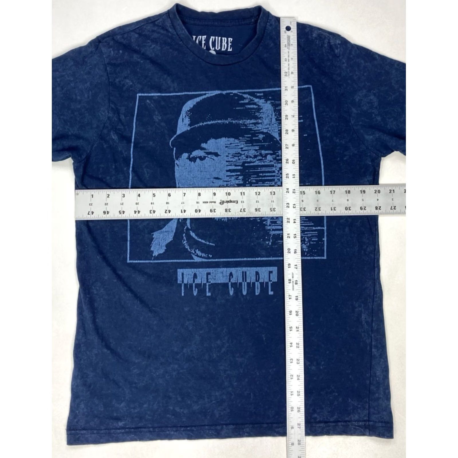 Etro Ice Cube T-Shirt Men Medium Blue Acid Wash Graphic Print Crew Neck Short Sleeve Retro Hip Hop Music Size US M / EU 48-50 / 2 - 5 Thumbnail