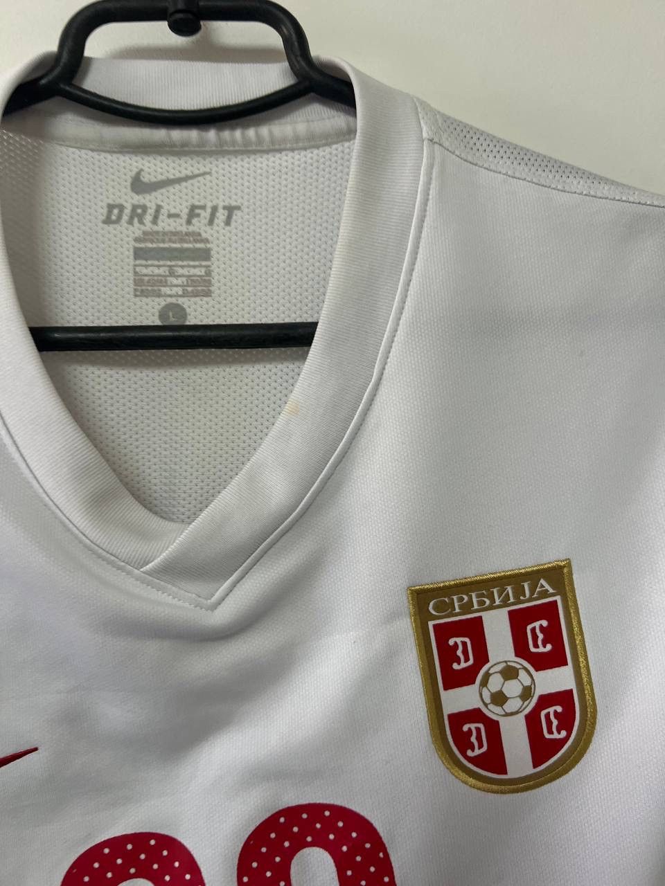 Nike Serbia World Cup 2010 Away Player Issue Jersey Football L Size US L / EU 52-54 / 3 - 8 Thumbnail