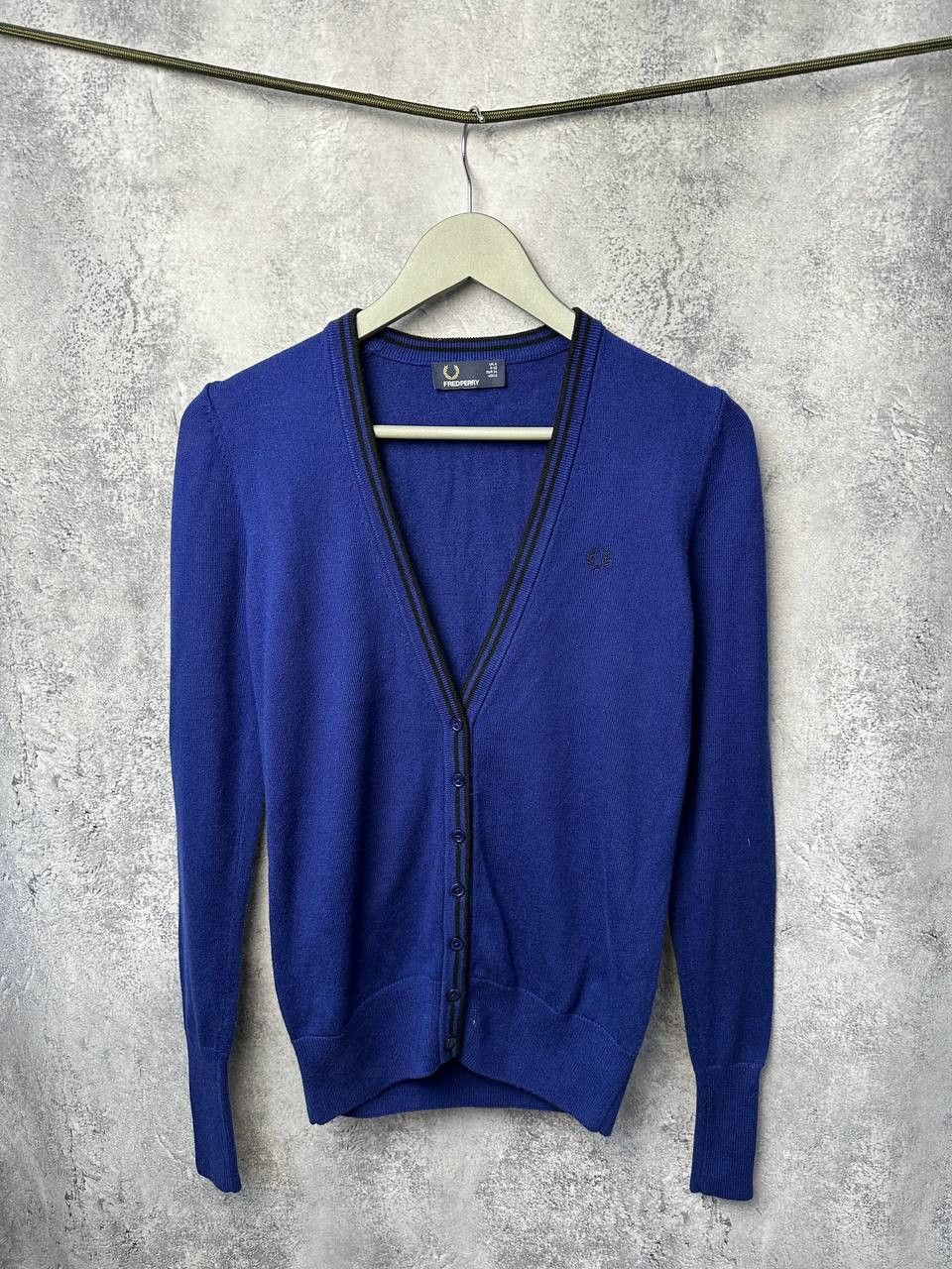 Fred Perry × Vintage Fred Perry Cardigan Button Down Wool Knit Sweater Size S / US 4 / IT 40 - 2 Thumbnail