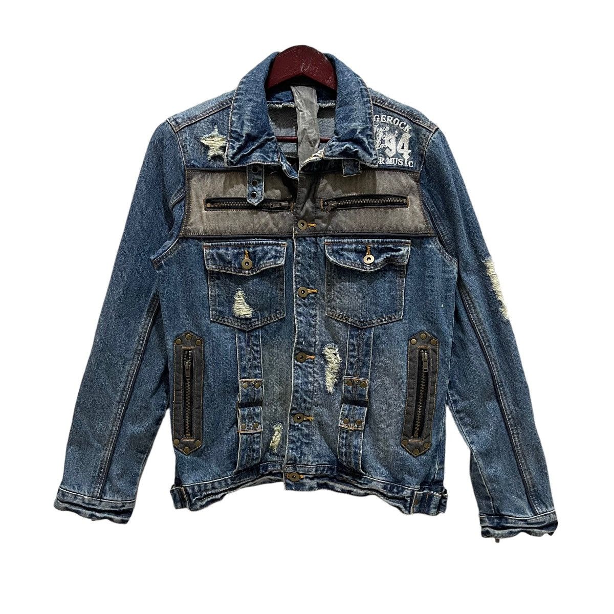 Japanese Brand 🔥Rare🔥12.5 oz Denim Jacket Size US L / EU 52-54 / 3 - 1 Thumbnail