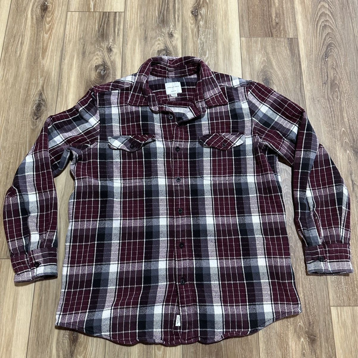 American Eagle Outfitters American Eagle Plaid Flannel Shirt, Classic Fit, XL Size US XL / EU 56 / 4 - 1 Thumbnail