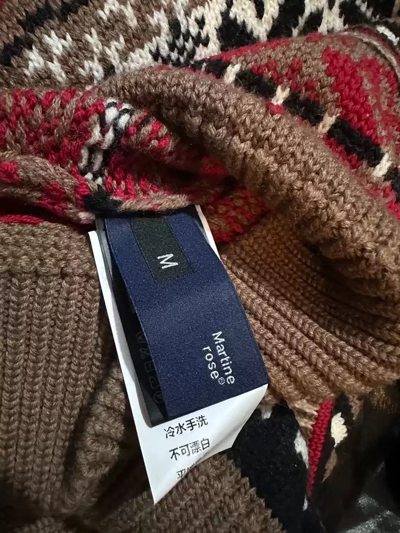 Martine Rose Martine Rose AW22 Merino Wool Fair Isle Knit Sweater -2507 Size US M / EU 48-50 / 2 - 3 Thumbnail