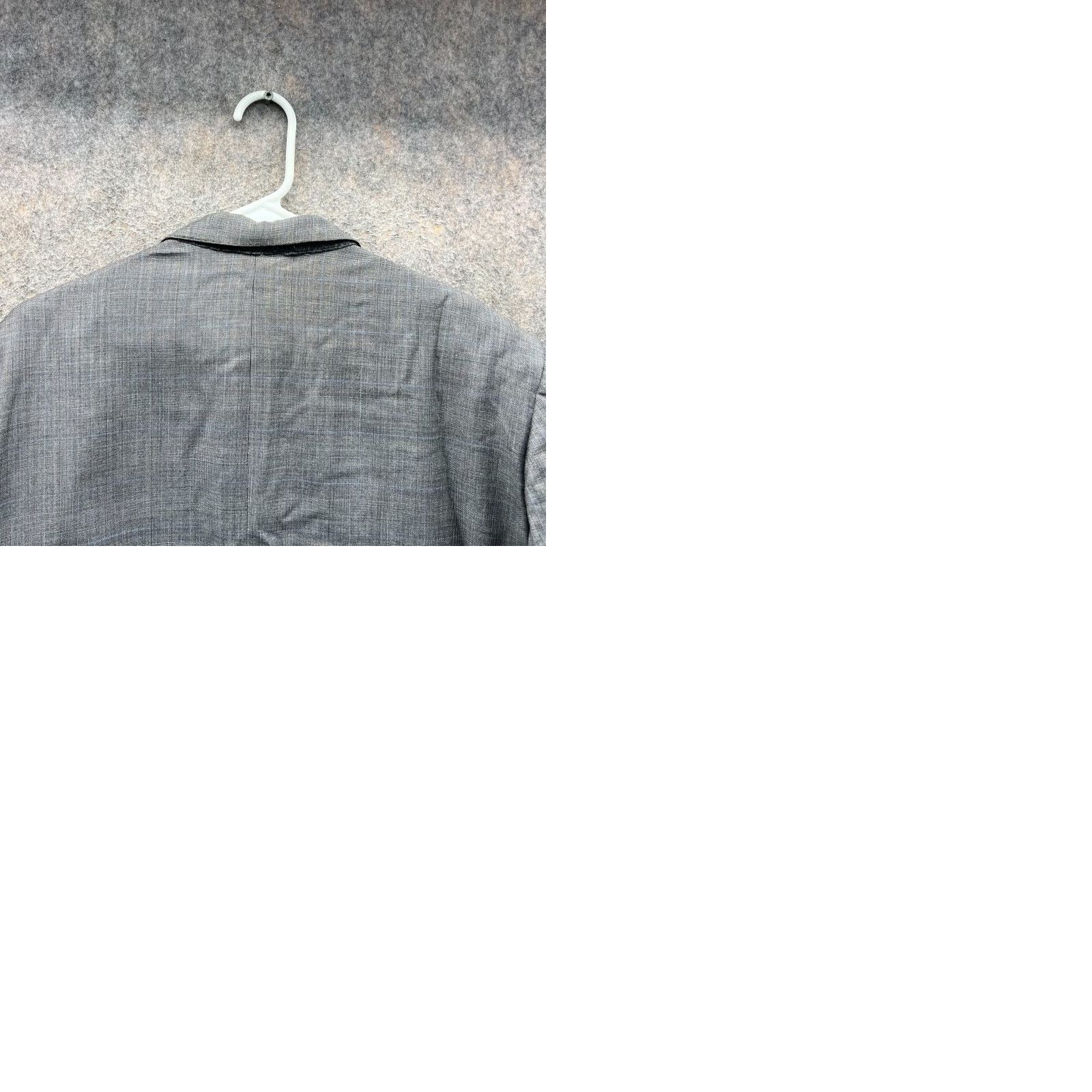 Brooks Brothers Brooks Brothers Blazer Men 46L Gray Wool Jacket Single-Breasted Notch Lapel Two-Button Front Long Solid Pinstripes (Sport Coat) Mens Size 46R - 9 Thumbnail