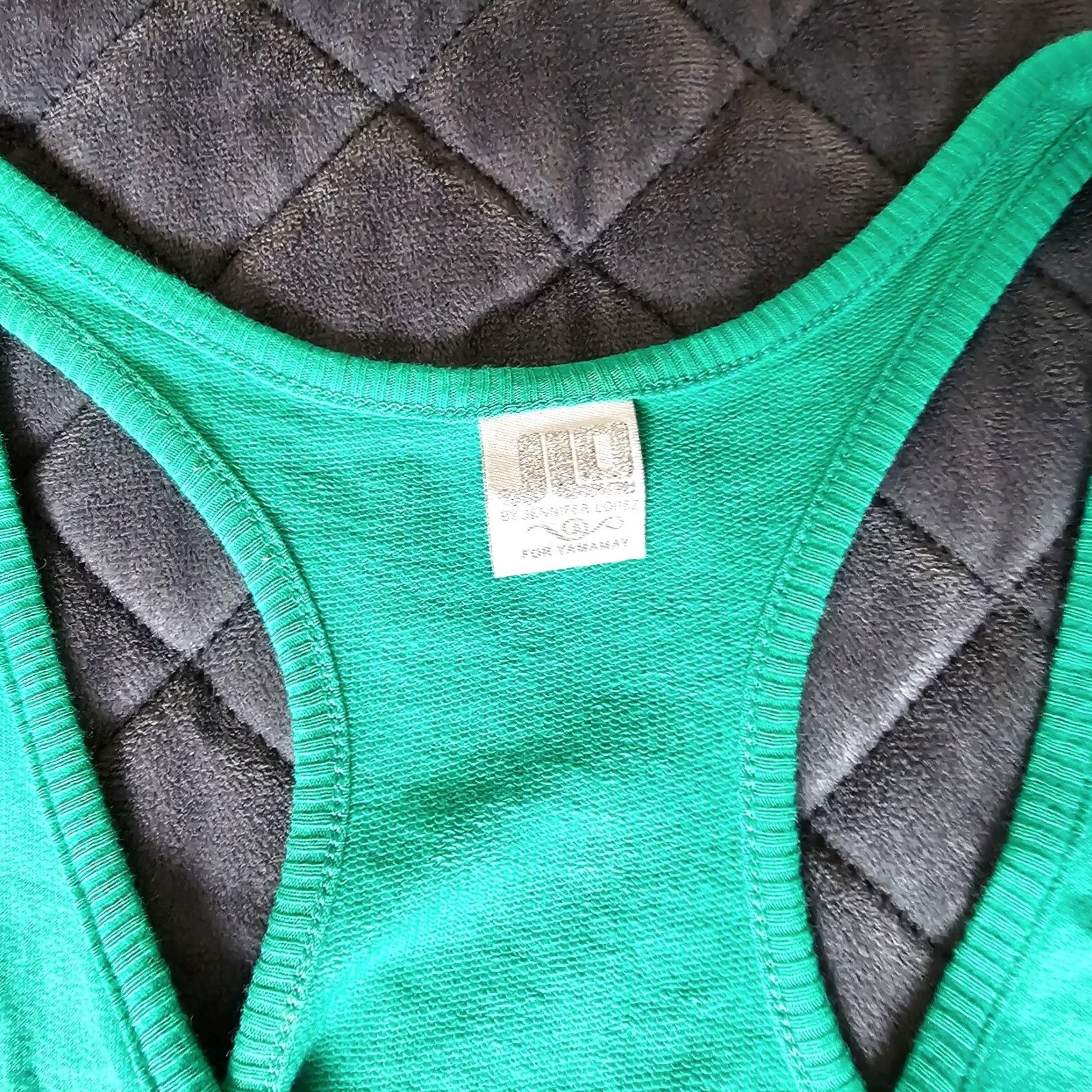 Vintage JLO XS Green Racerback Tank Shell Polyester Athletic Slim Women XS Tank Green Slimming Size XS / US 0-2 / IT 36-38 - 5 Thumbnail