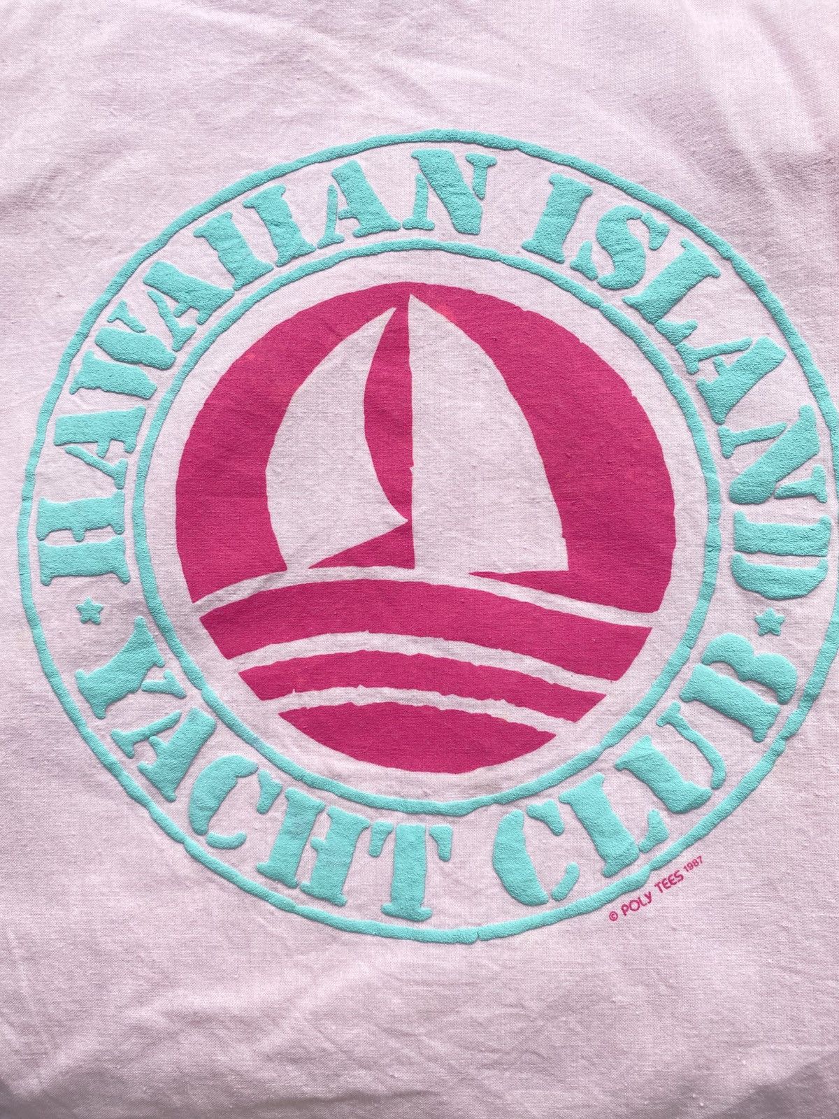 Vintage Hawaiian Pink Sailboat Crewneck Size L / US 10 / IT 46 - 11 Thumbnail