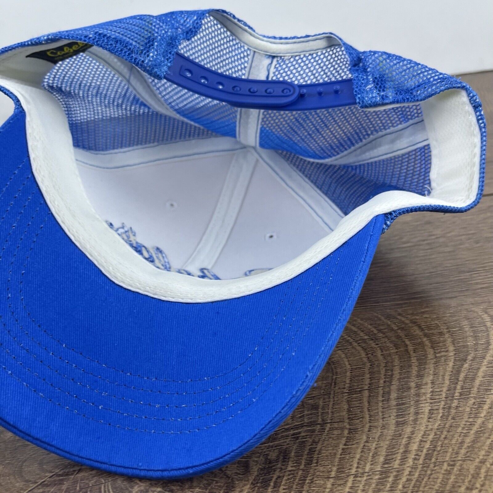 Other Cabela's Snapback Hat Cabela Blue White Cap Hat Adjustable H Size ONE SIZE - 12 Thumbnail