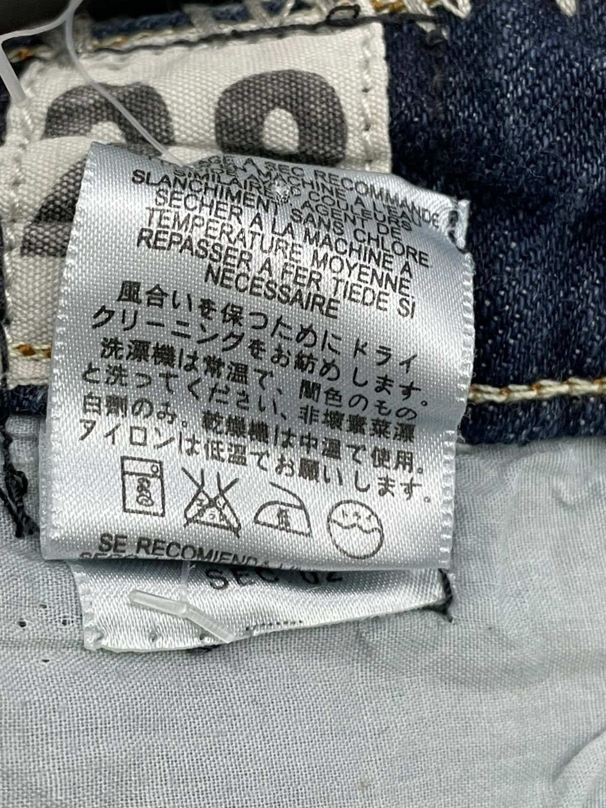 Taverniti VINTAGE TAVERNITI DESIGNER 90S RARE STITCH METAL KUNO DENIM Size US 28 / EU 44 - 20 Thumbnail